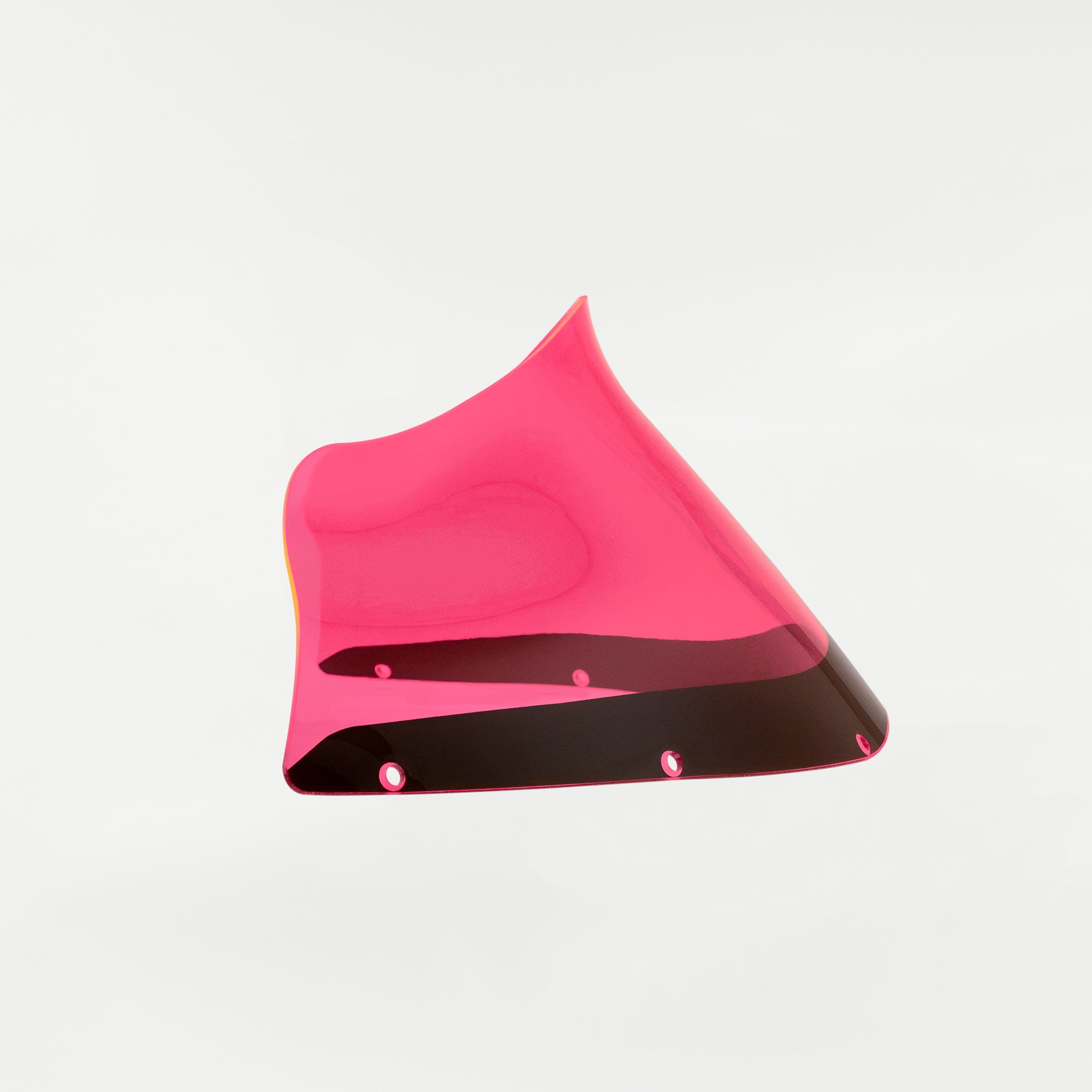 Side view of Pink Ice Kolor Windshield for Harley-Davidson FXRP Style motorcycle fairings (Pink Ice)
