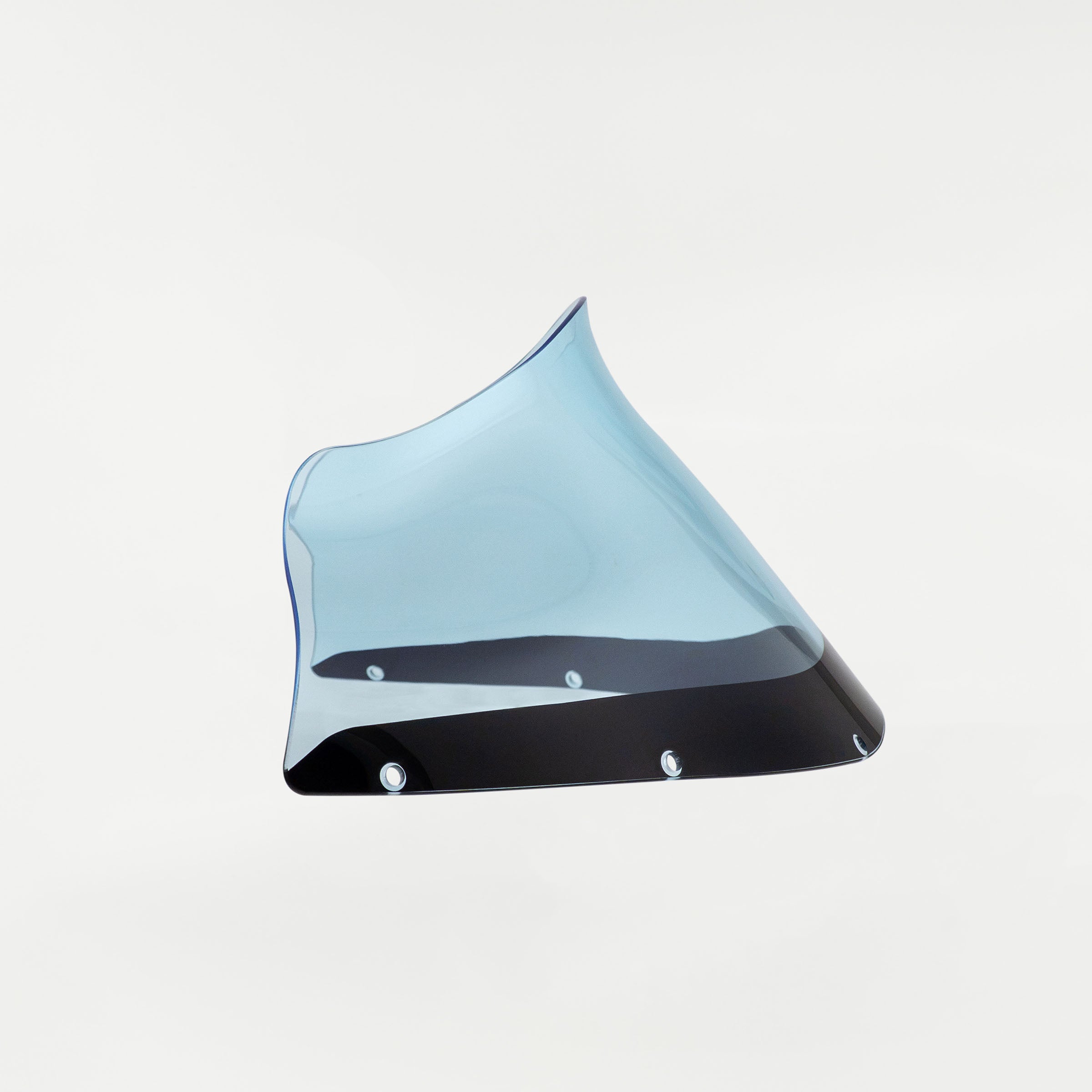 Side view of Blue Ice Kolor Windshield for Harley-Davidson FXRP Style motorcycle fairings (Blue Ice)