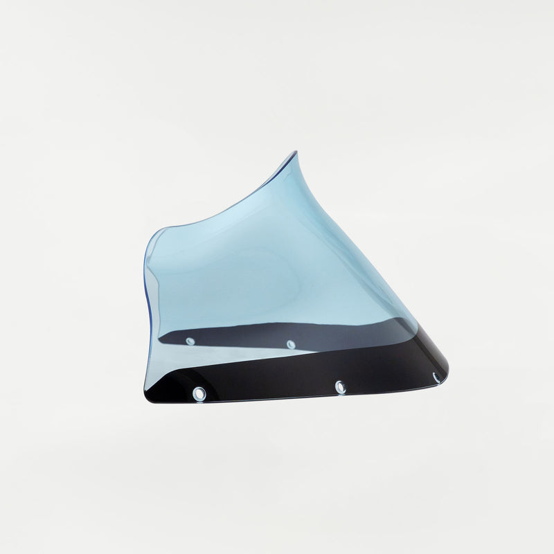 Side view of Blue Ice Kolor Windshield for Harley-Davidson FXRP Style motorcycle fairings (Blue Ice)