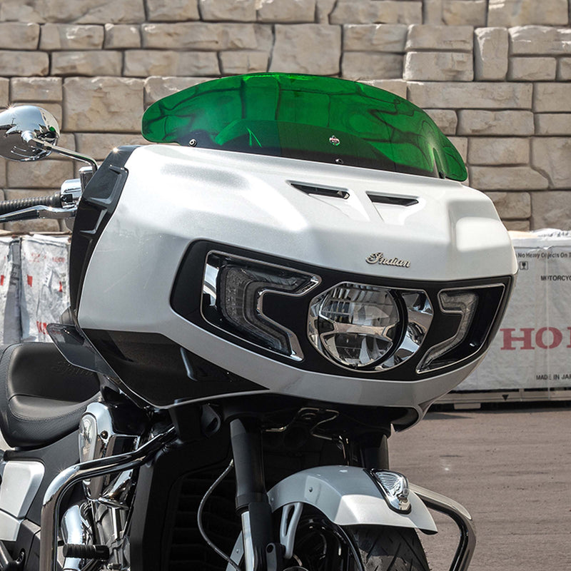 Kolor Windshield for Indian Challenger and Pursuit motorcycle models (Green Kolor)