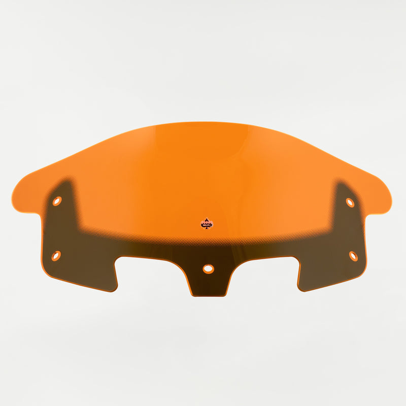 Orange Ice Motorcycle Windshield 10" Kolor Flare® Windshield for Indian® 2014-2024 Chieftain and Roadmaster KWW-04-0632 2312-1246 orange color windshield for Indian® Motorcycle (10" Orange Ice  Kolor Flare®)