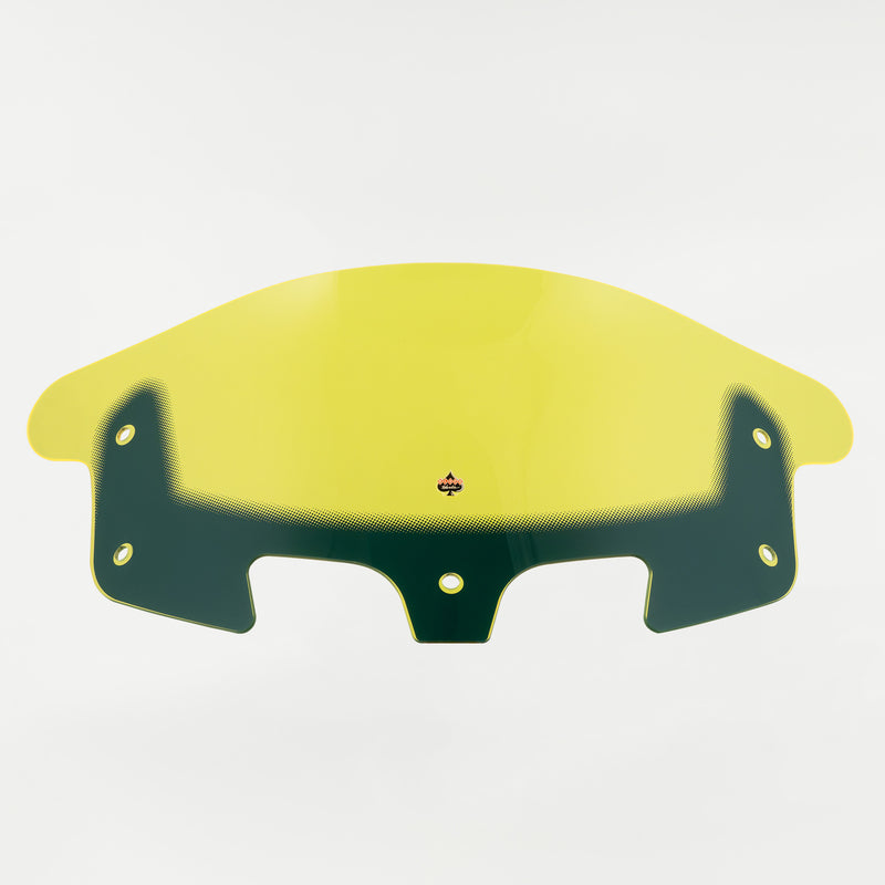 Yellow Ice Motorcycle Windshield 10" Kolor Flare® Windshield for Indian® 2014-2024 Chieftain and Roadmaster KWW-04-0633 2312-1247 yellow color windshield for Indian® Motorcycle (10" Yellow Ice  Kolor Flare®)