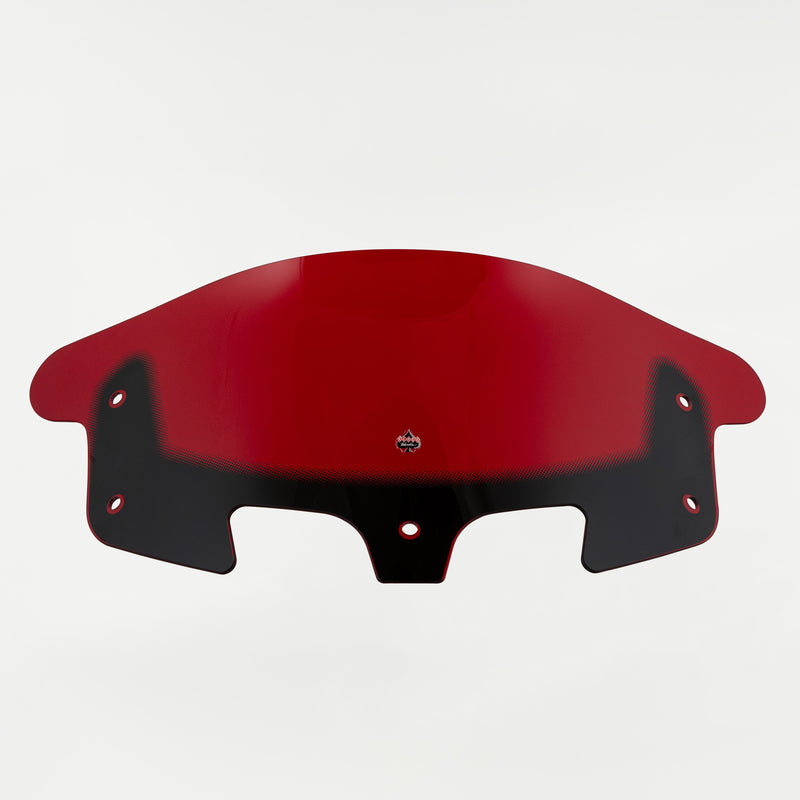 Red Motorcycle Windshield 10" Kolor Flare® Windshield for Indian® 2014-2024 Chieftain and Roadmaster KWW-04-0636 2312-1250 red color windshield for Indian® Motorcycle (10" Red Kolor Flare®)