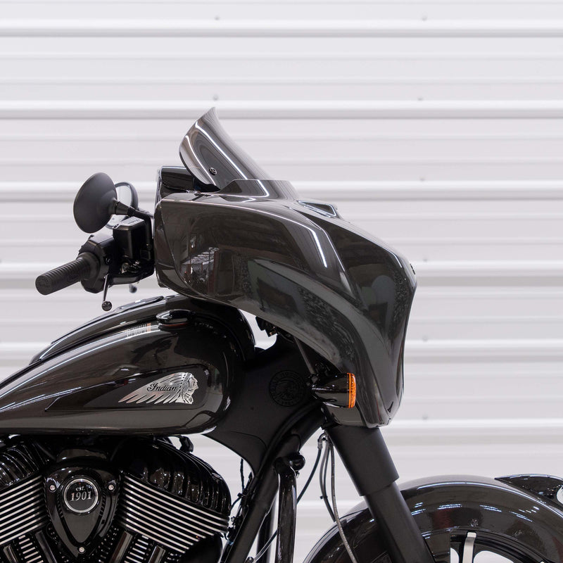 Bronze Motorcycle Windshield 10" Kolor Flare® Windshield for Indian® 2014-2024 Chieftain and Roadmaster KWW-04-0642 2312-1256 bronze color windshield for Indian® Motorcycle (10" Bronze Kolor Flare®)