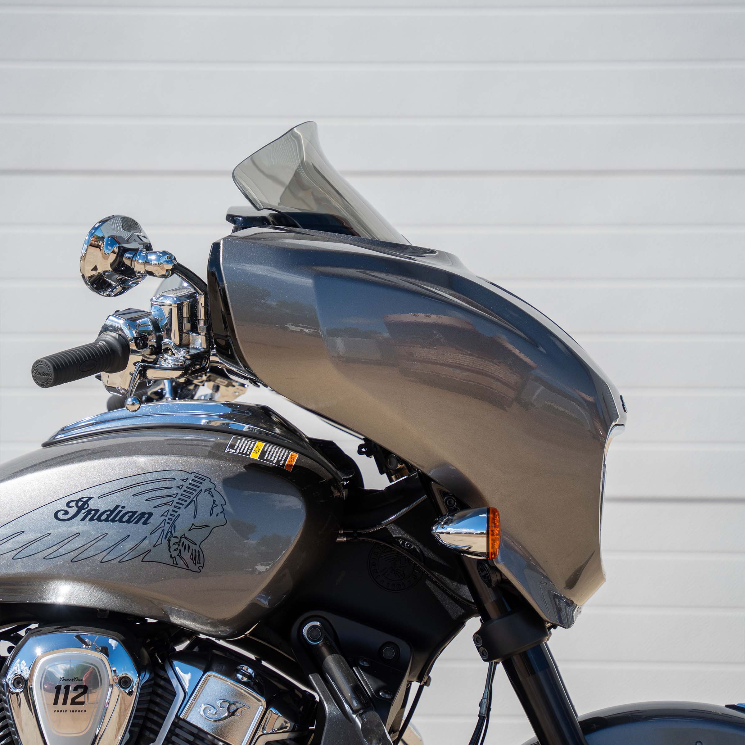 Flare® Windshields for Indian® 2025+ Chieftain & Roadmaster PowerPlus - Tinted / Tinted Motorcycle Windshield (9" - Tint)