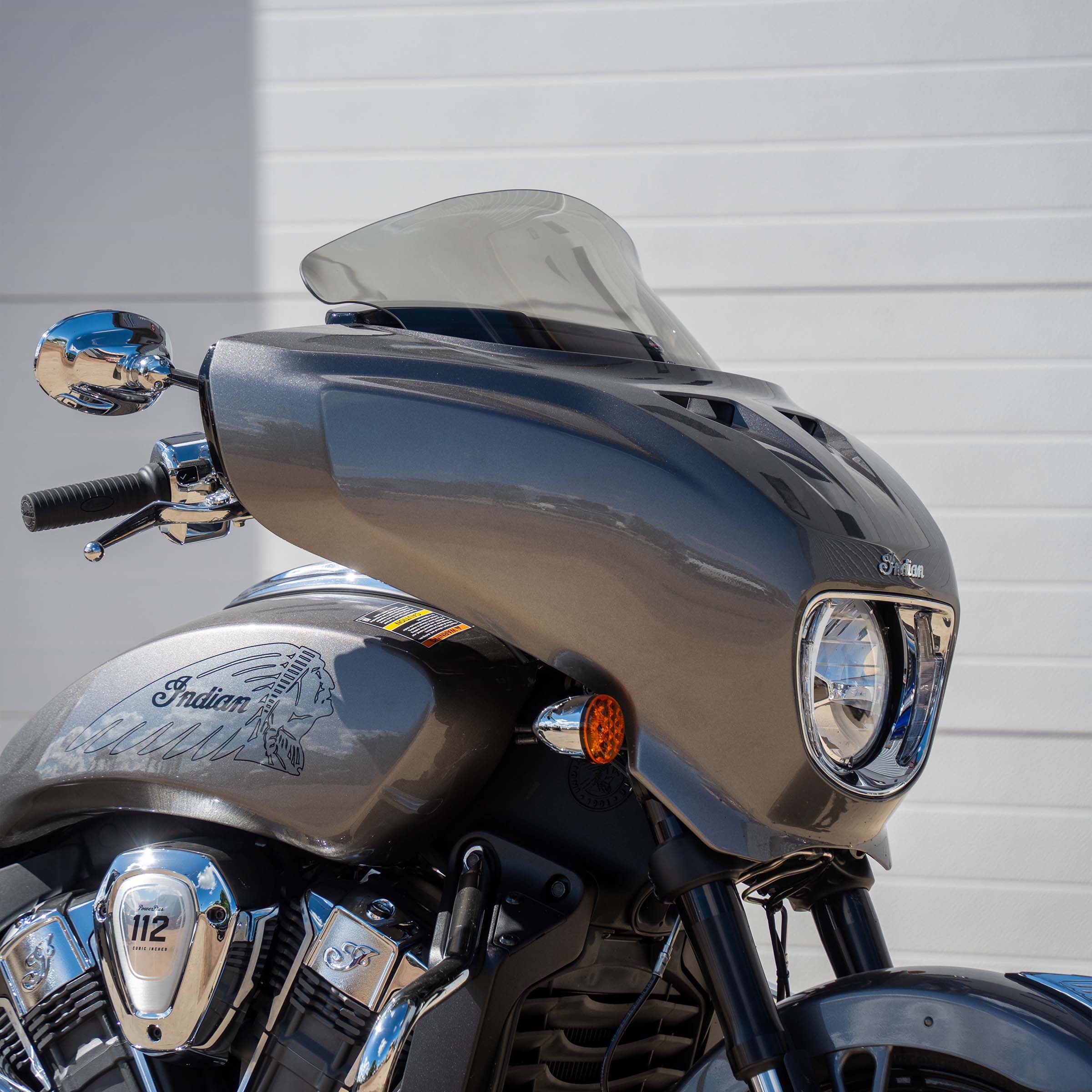 Flare® Windshields for Indian® 2025+ Chieftain & Roadmaster PowerPlus - Tinted / Tinted Motorcycle Windshield (9" - Tint)