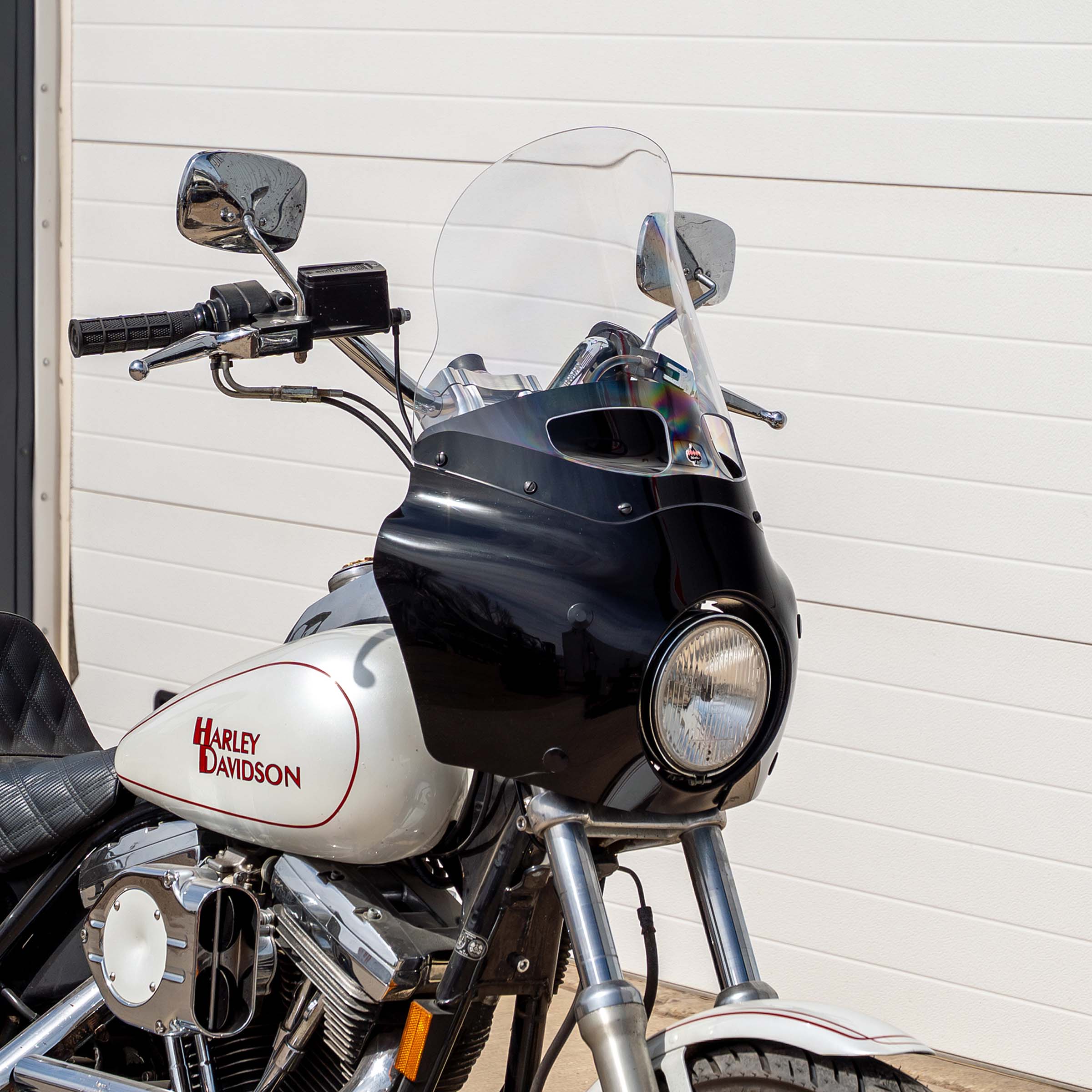 Clear Color Windshield for Memphis Shades Road Warrior Fairings (15" Clear)