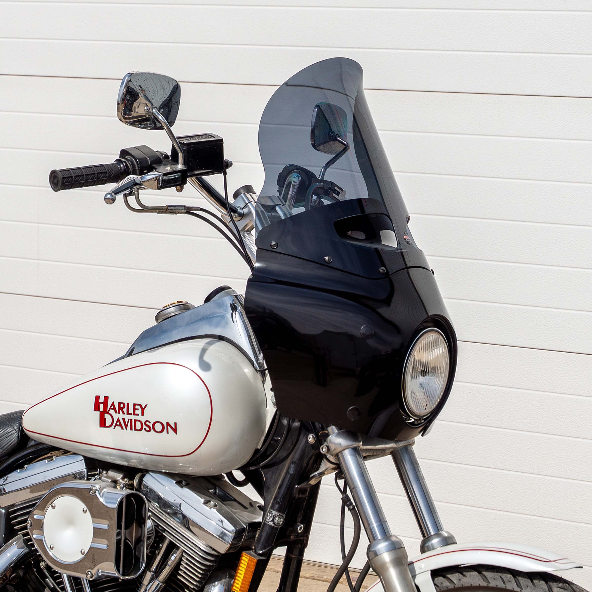 Dark Smoke Color Windshield for Memphis Shades Road Warrior Fairings (15" Dark Smoke)