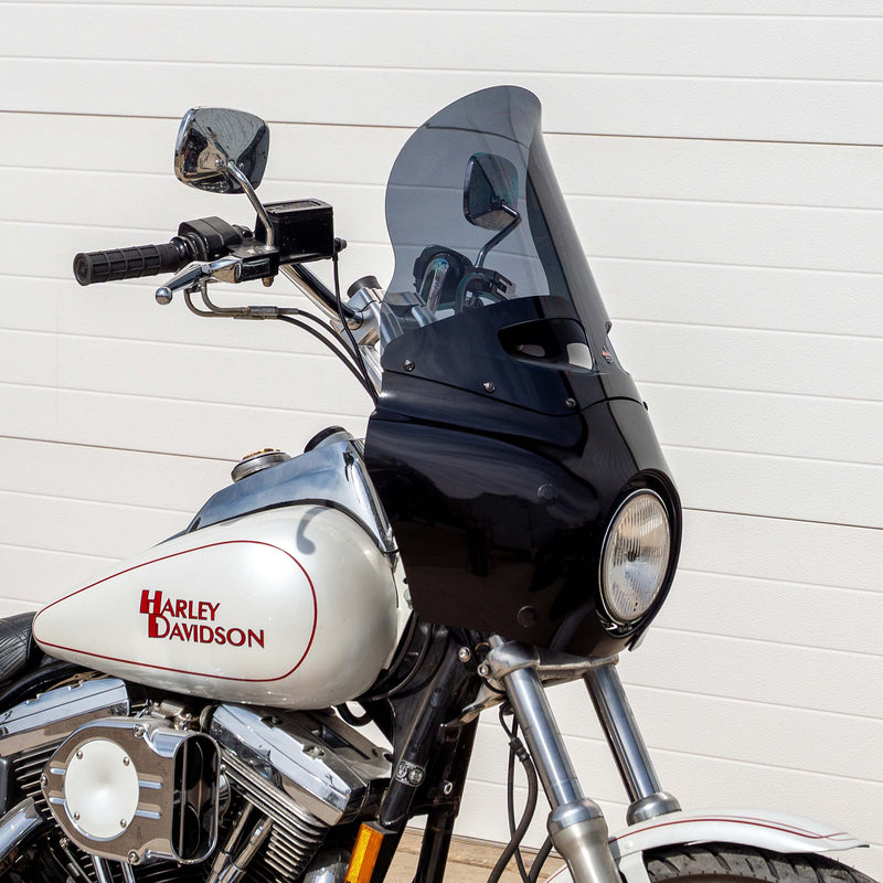 Dark Smoke Color Windshield for Memphis Shades Road Warrior Fairings (15" Dark Smoke)