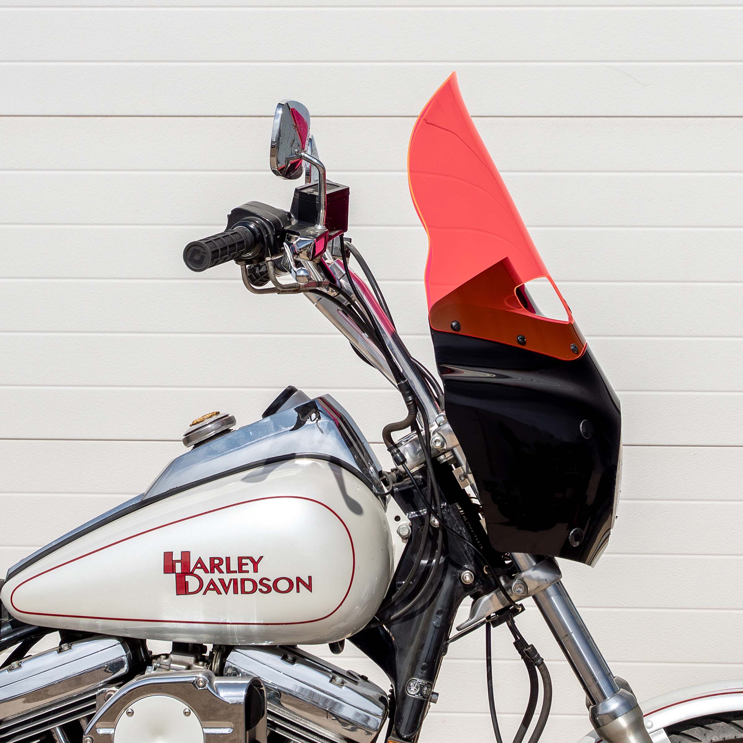 Pink Ice Color Windshield for Memphis Shades Road Warrior Fairings (15" Pink Ice)