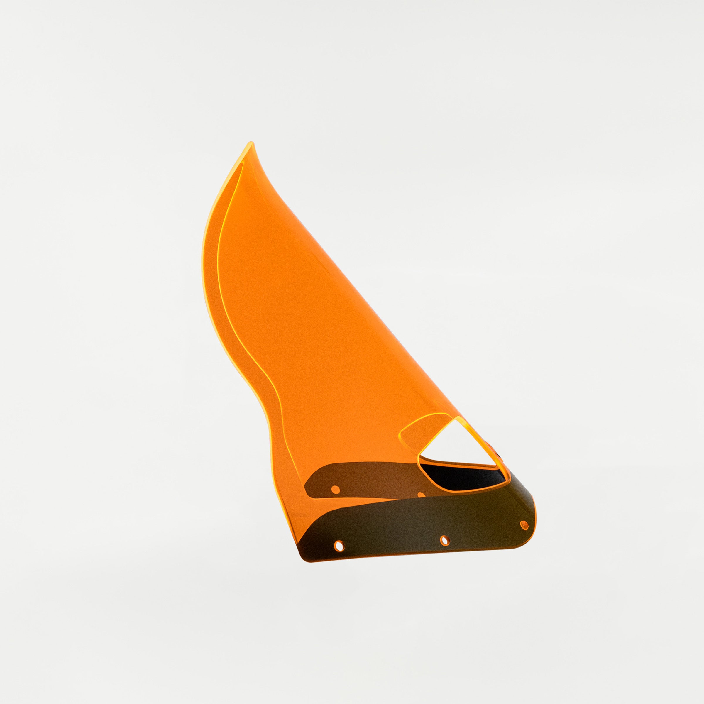 Orange Ice Color Windshield for Memphis Shades Road Warrior Fairings (15" Orange Ice)