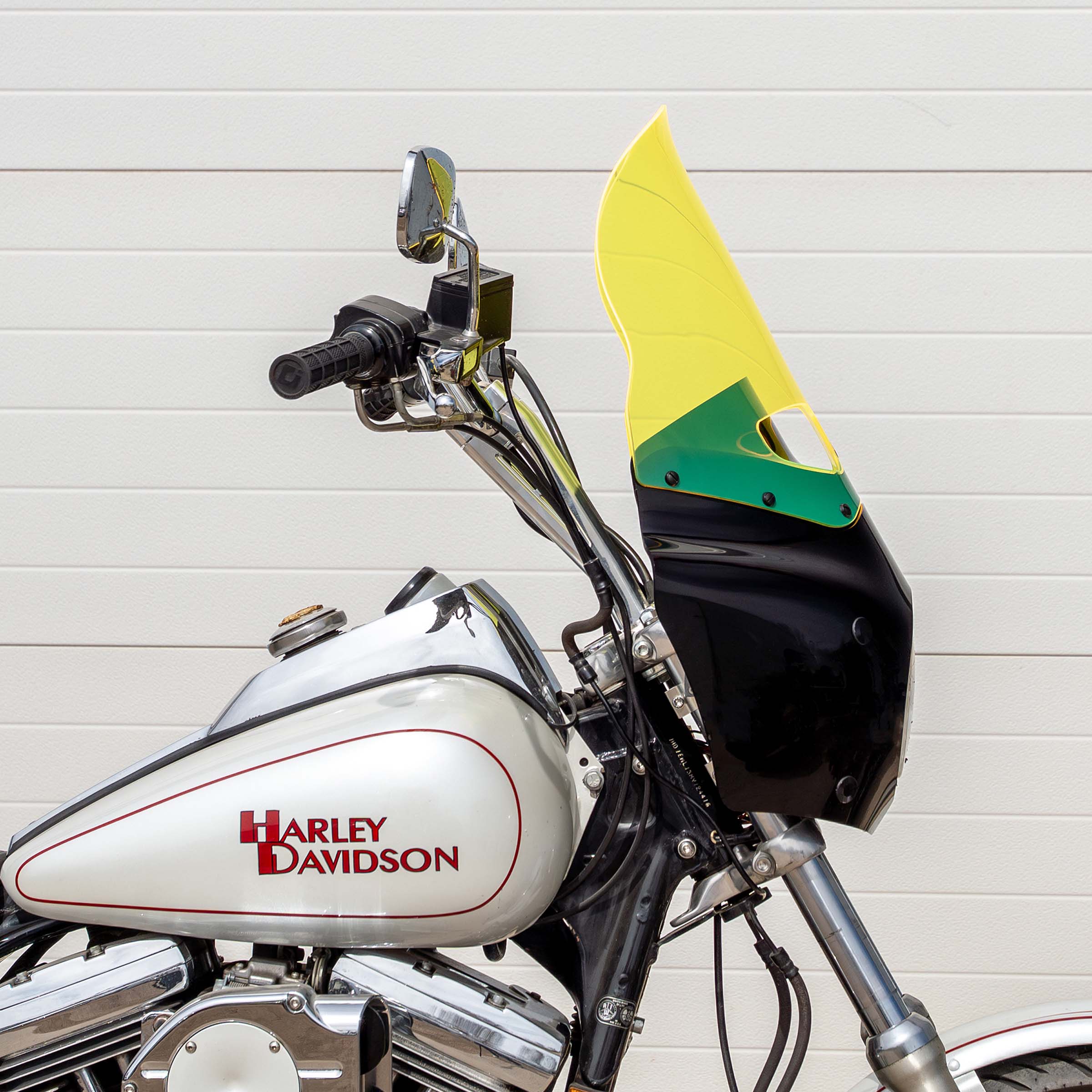 Yellow Ice Color Windshield for Memphis Shades Road Warrior Fairings (15" Yellow Ice)