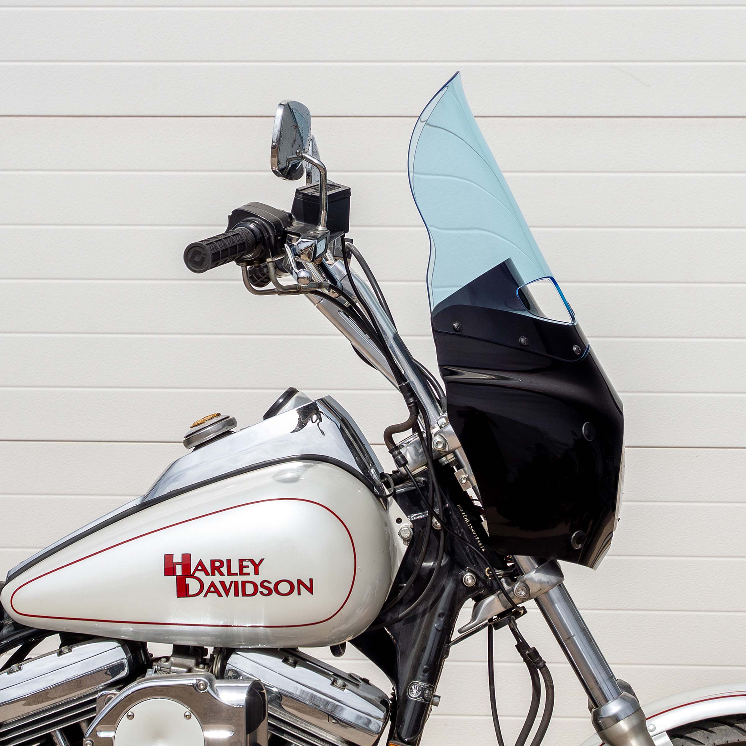 Blue Ice Color Windshield for Memphis Shades Road Warrior Fairings (15" Blue Ice)
