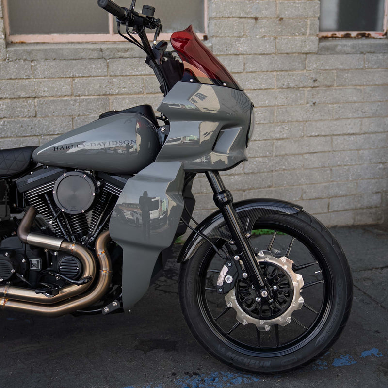 Red Kolor Flare Windshield by Klock Werks for Saddleman S-RT Mini Fairing (15" Red Flare® Windshield for S-RT Mini Fairing Side)