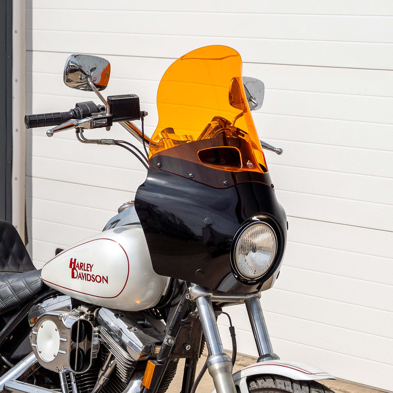 Orange Color Windshield for Memphis Shades Road Warrior Fairings (15" Orange)