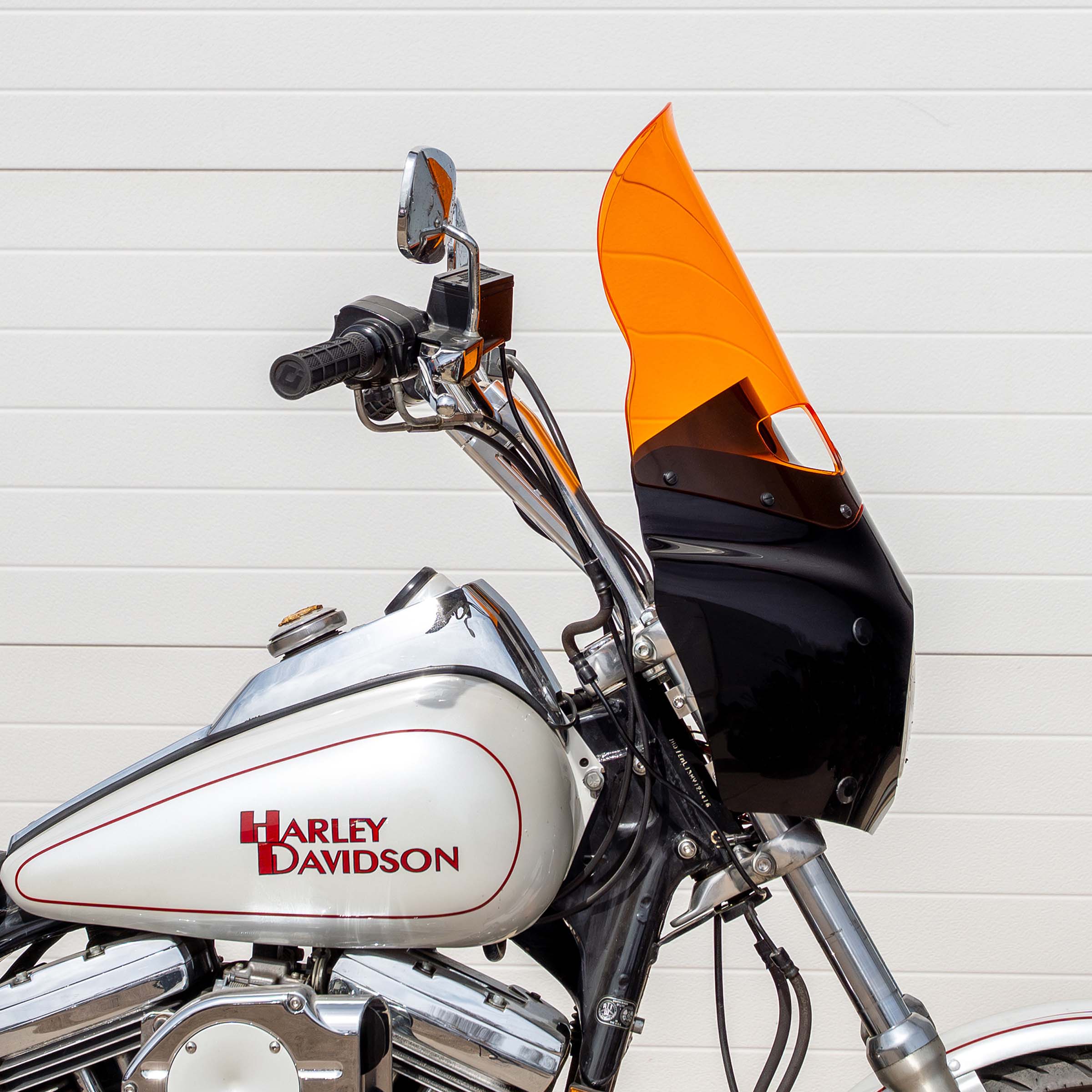Orange Color Windshield for Memphis Shades Road Warrior Fairings (15" Orange)
