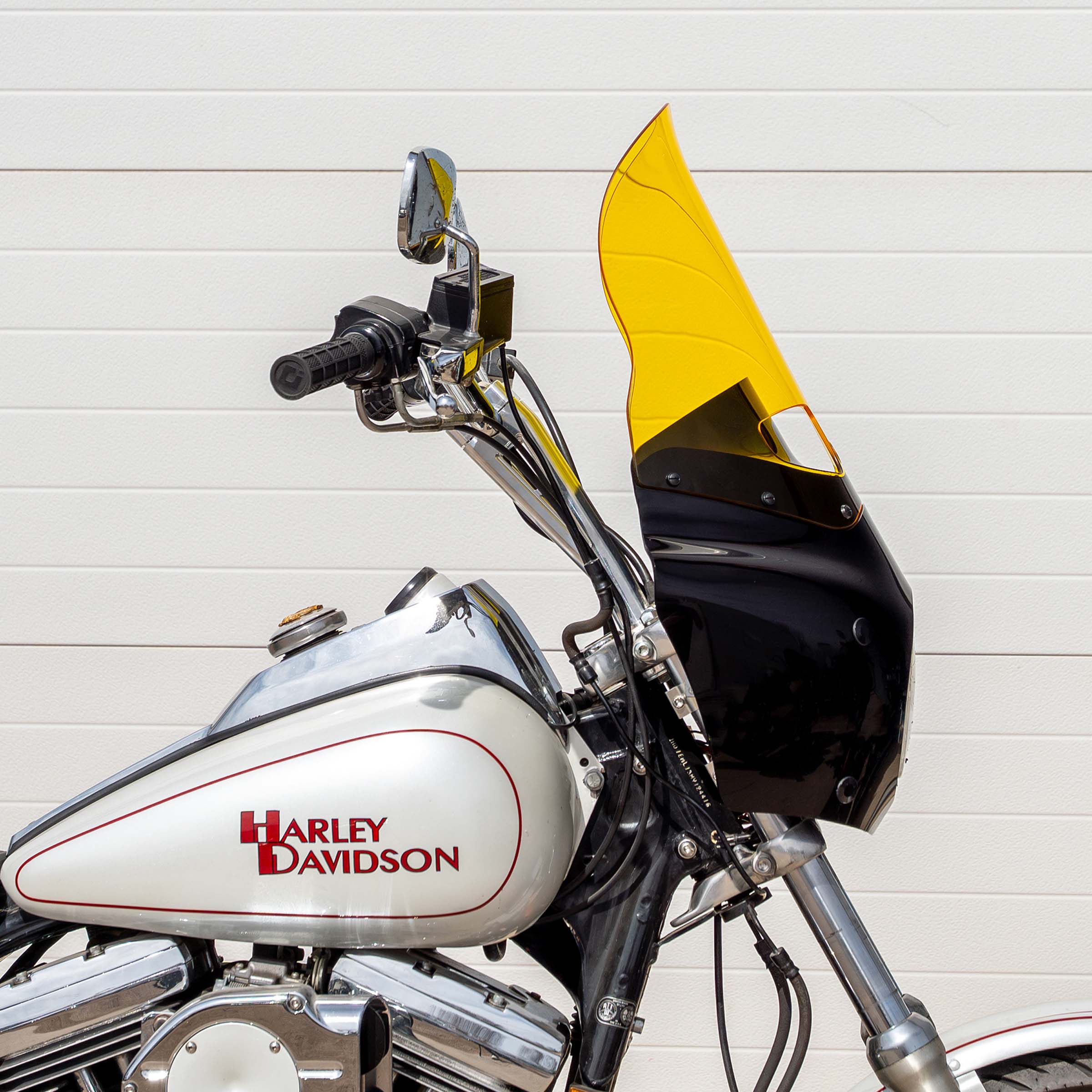 Yellow Color Windshield for Memphis Shades Road Warrior Fairings (15" Yellow)