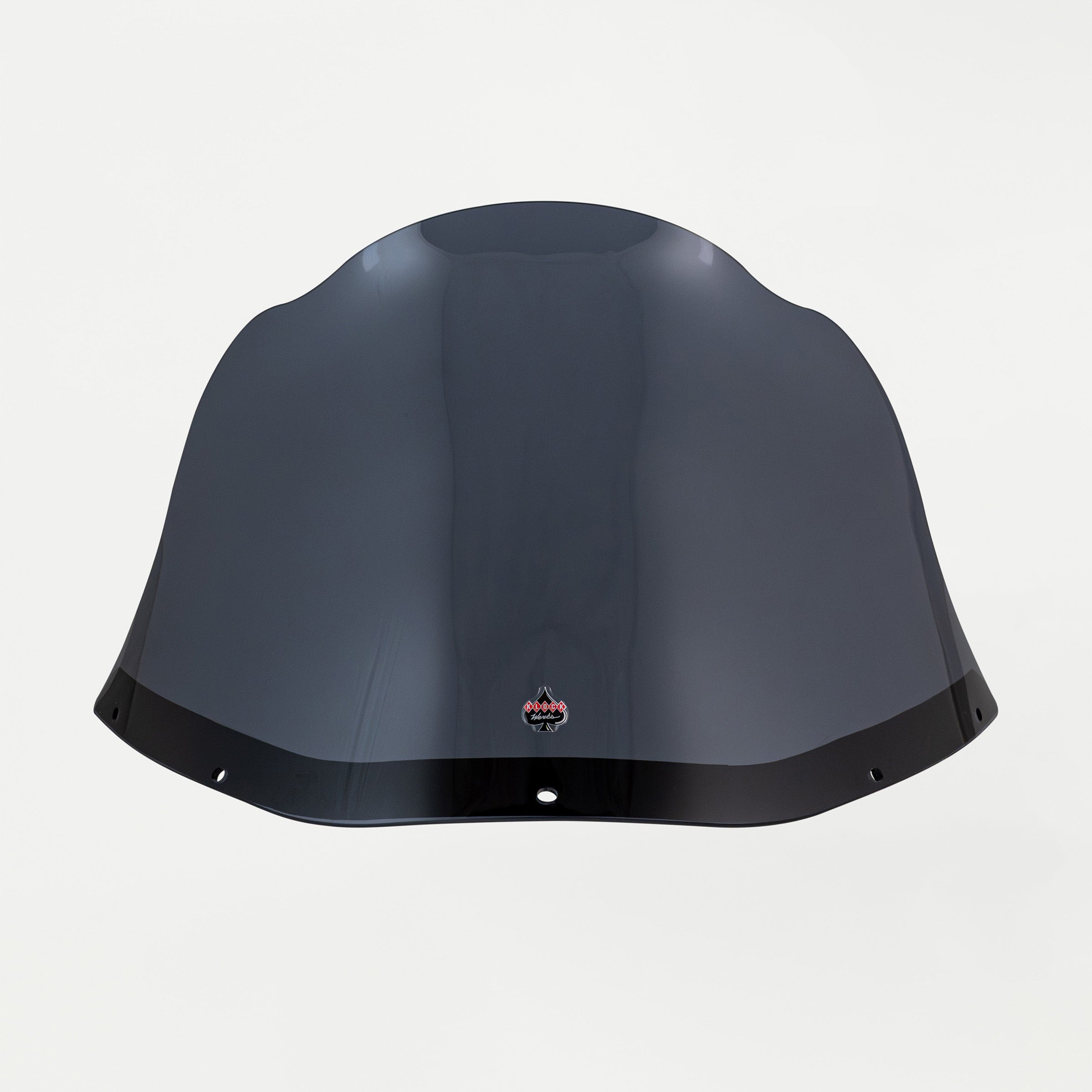 Dark Smoke Kolor Flare Windshield by Klock Werks for Saddleman S-RT Mini Fairing (15" Dark Smoke Flare® Windshield for S-RT Mini Fairing Front)