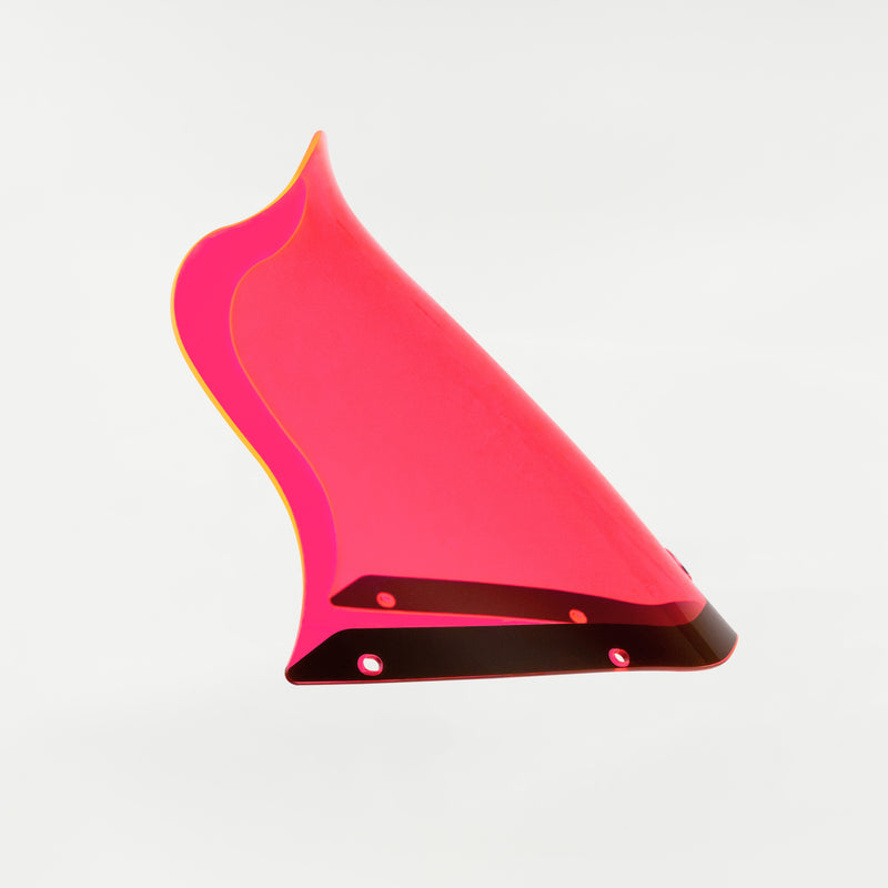 Pink Ice Kolor Flare Windshield by Klock Werks for Saddleman S-RT Mini Fairing (12.5" Pink Ice Flare® Windshield for S-RT Mini Fairing Side)