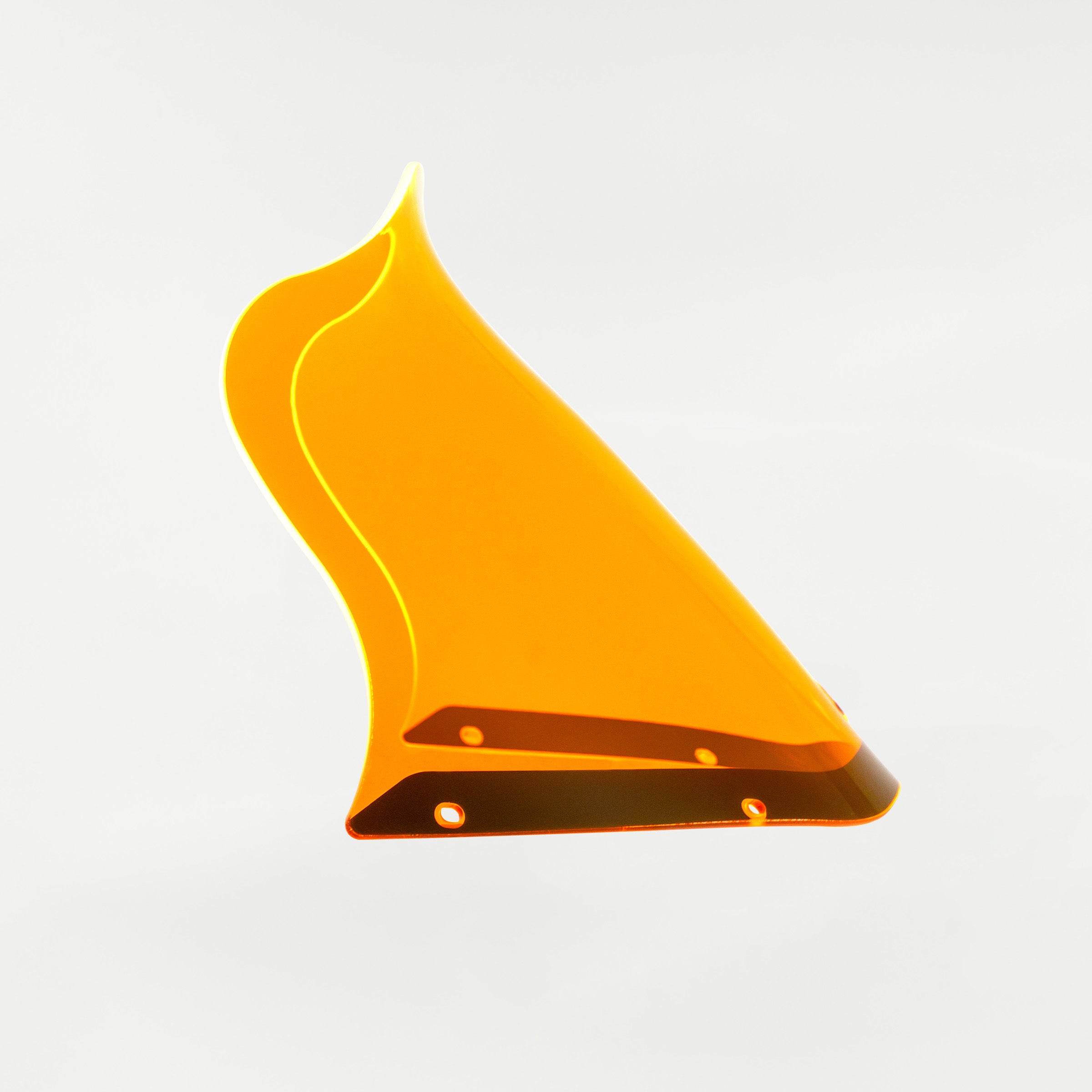 Orange Ice Kolor Flare Windshield by Klock Werks for Saddleman S-RT Mini Fairing (12.5" Orange Ice Flare® Windshield for S-RT Mini Fairing Side)