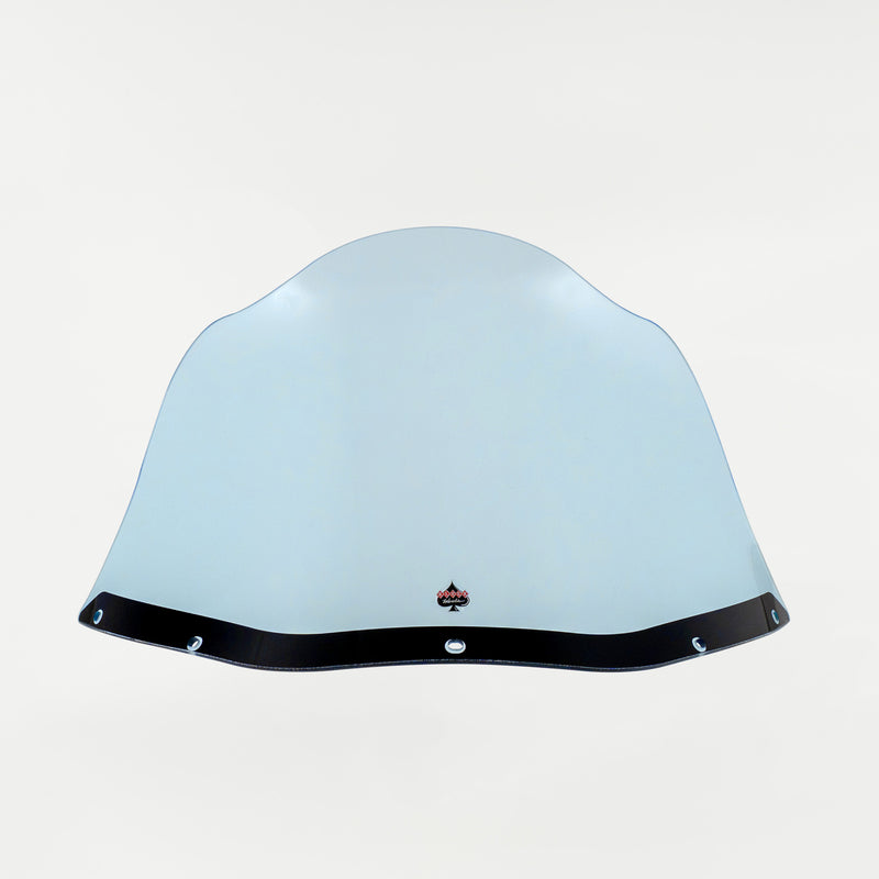 Blue Ice Kolor Flare Windshield by Klock Werks for Saddleman S-RT Mini Fairing (12.5" Blue Ice Flare® Windshield for S-RT Mini Fairing Front)