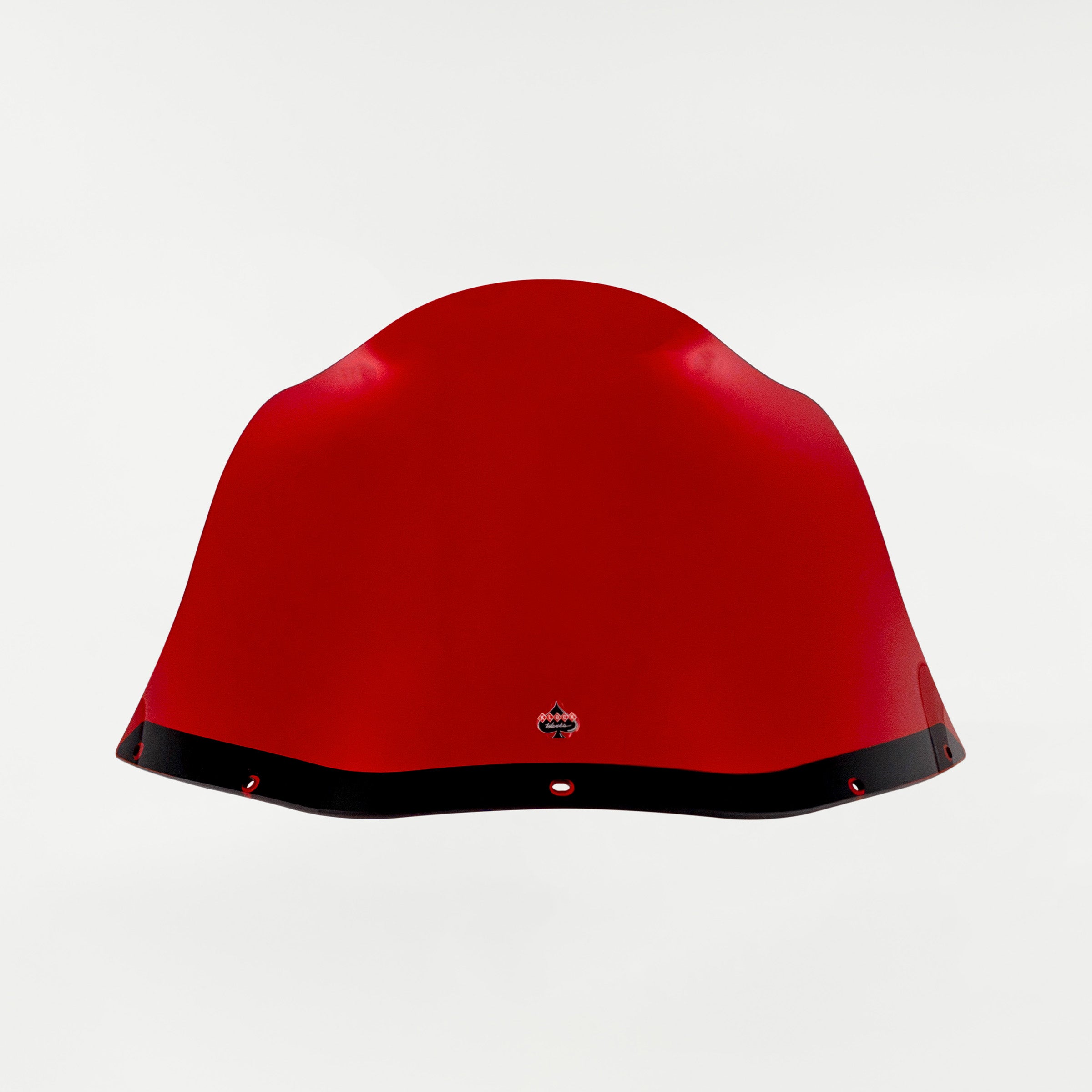 Red Kolor Flare Windshield by Klock Werks for Saddleman S-RT Mini Fairing (12.5" Red Flare® Windshield for S-RT Mini Fairing Front)