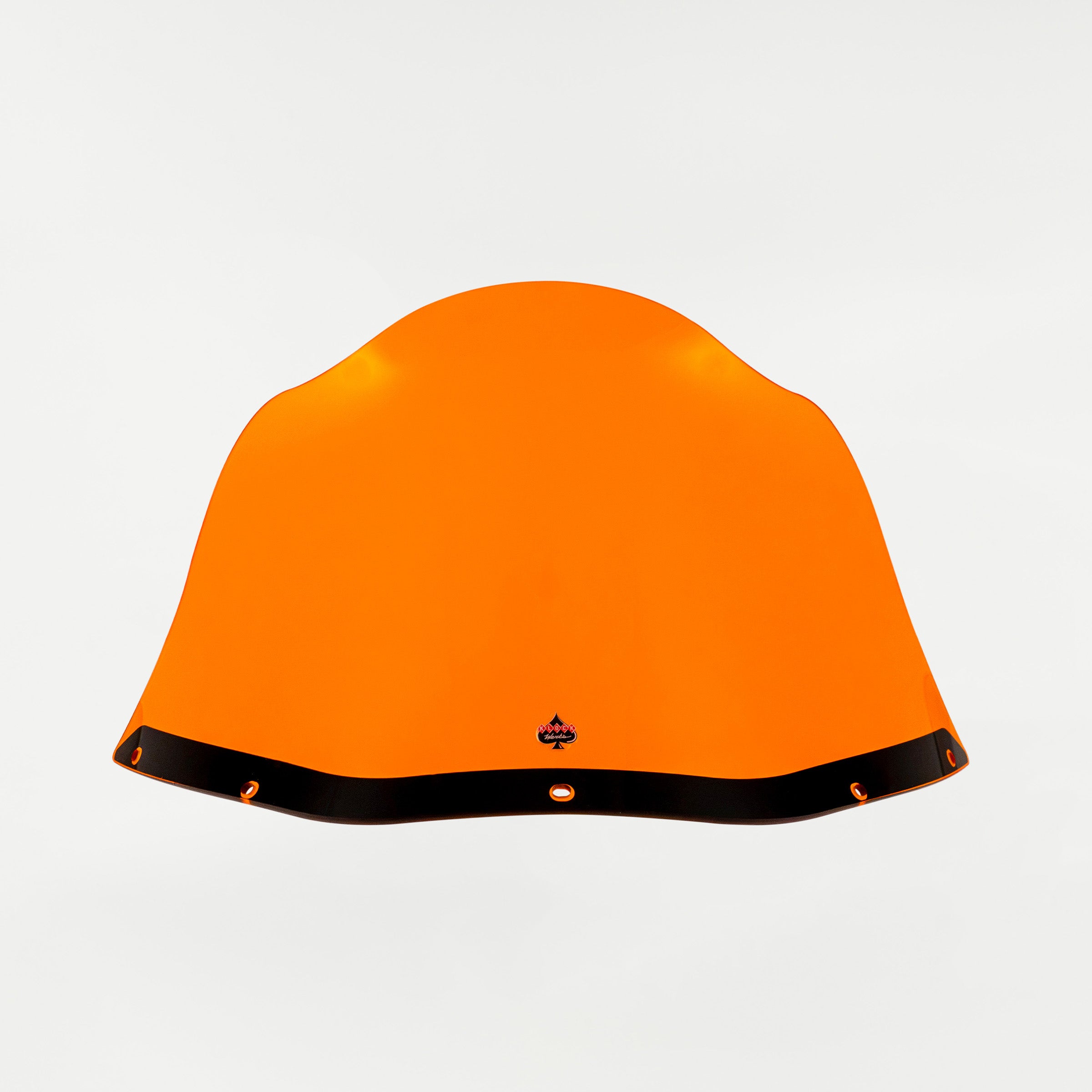 Orange Kolor Flare Windshield by Klock Werks for Saddleman S-RT Mini Fairing (12.5" Orange Flare® Windshield for S-RT Mini Fairing Front)