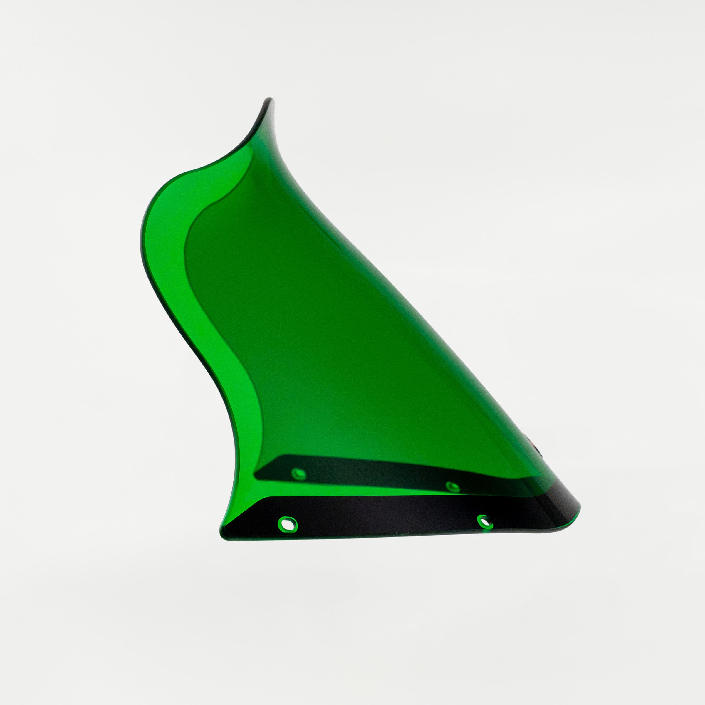 Green Kolor Flare Windshield by Klock Werks for Saddleman S-RT Mini Fairing (12.5" Green Flare® Windshield for S-RT Mini Fairing Side)