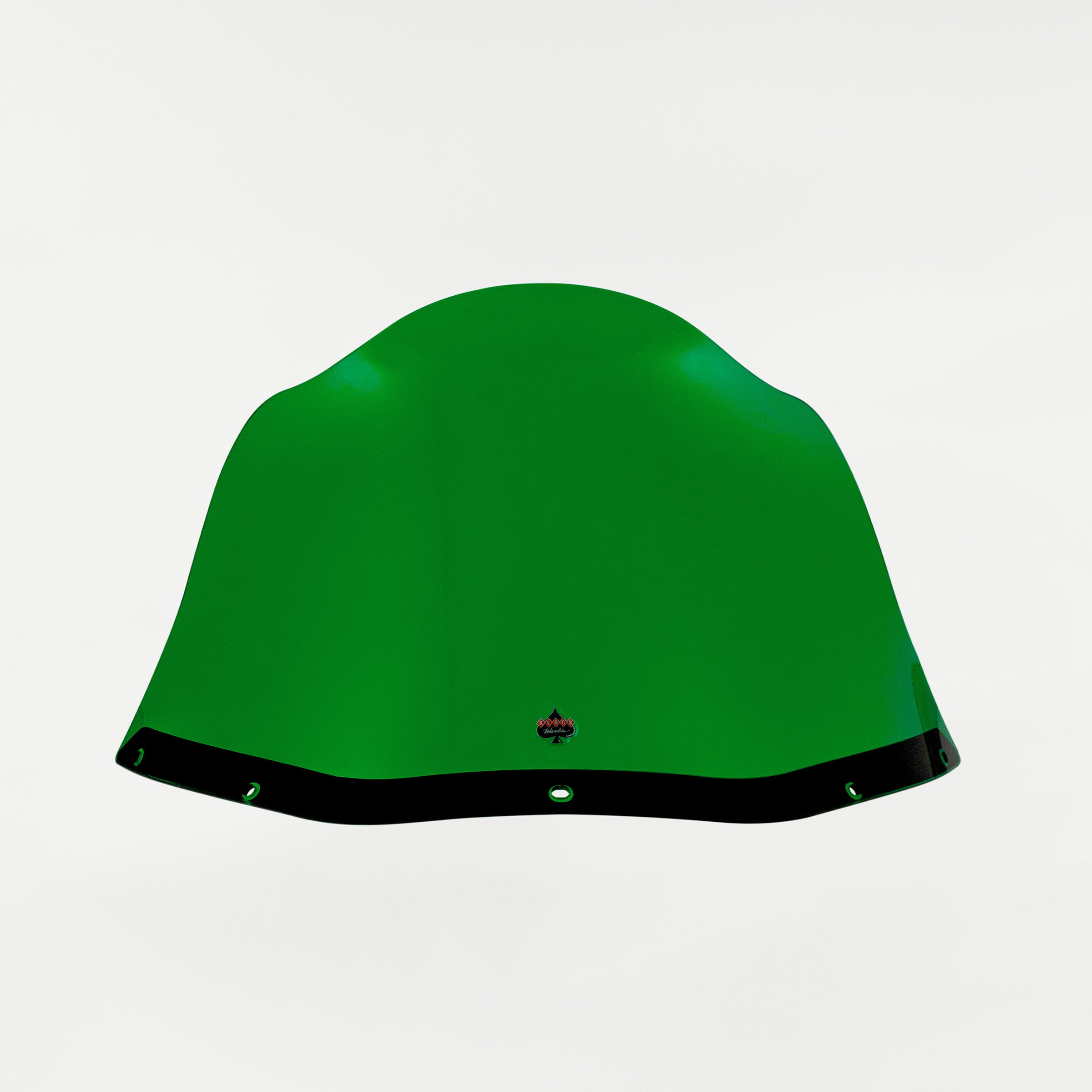 Green Kolor Flare Windshield by Klock Werks for Saddleman S-RT Mini Fairing (12.5" Green Flare® Windshield for S-RT Mini Fairing Front)