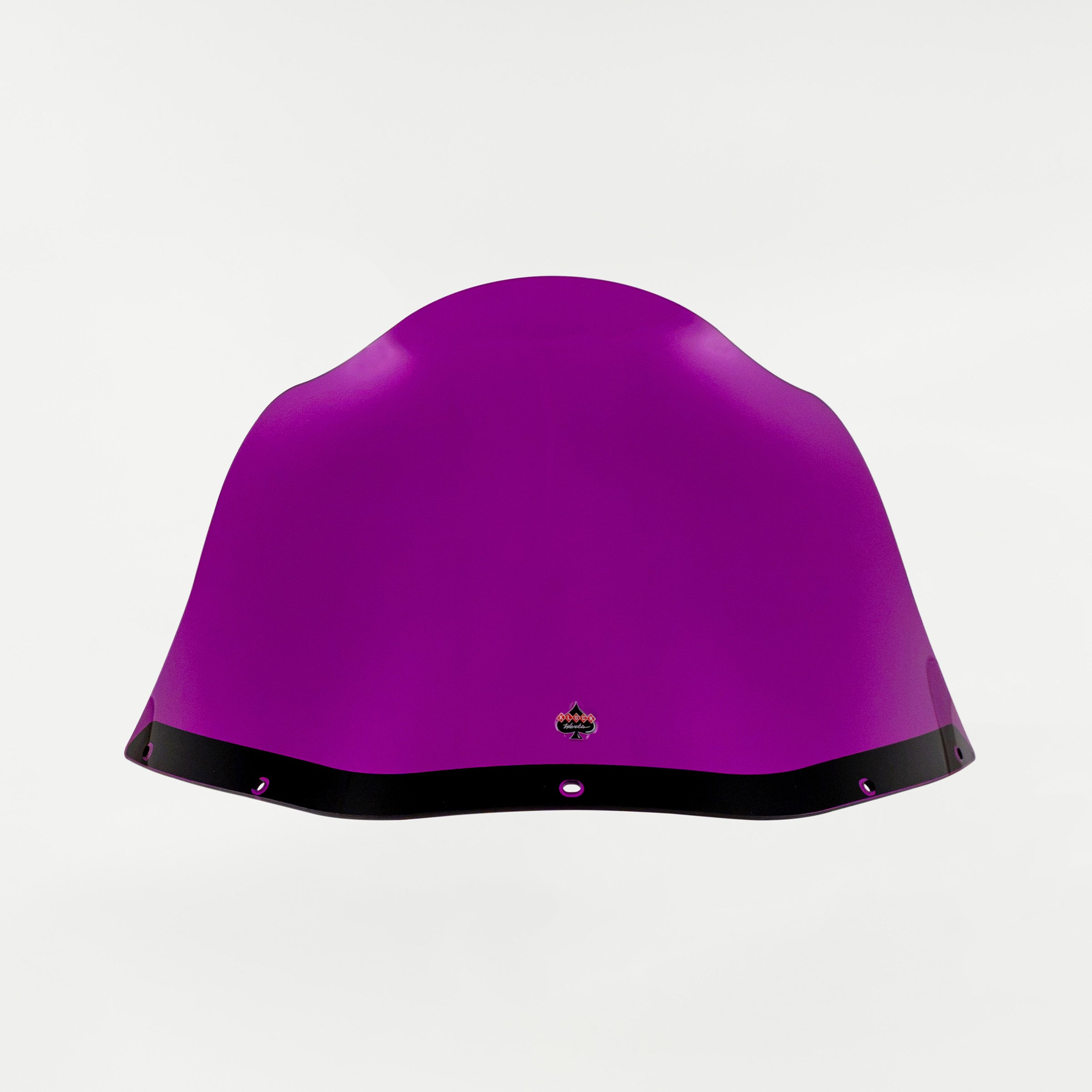 Purple Kolor Flare Windshield by Klock Werks for Saddleman S-RT Mini Fairing (12.5" Purple Flare® Windshield for S-RT Mini Fairing Front)