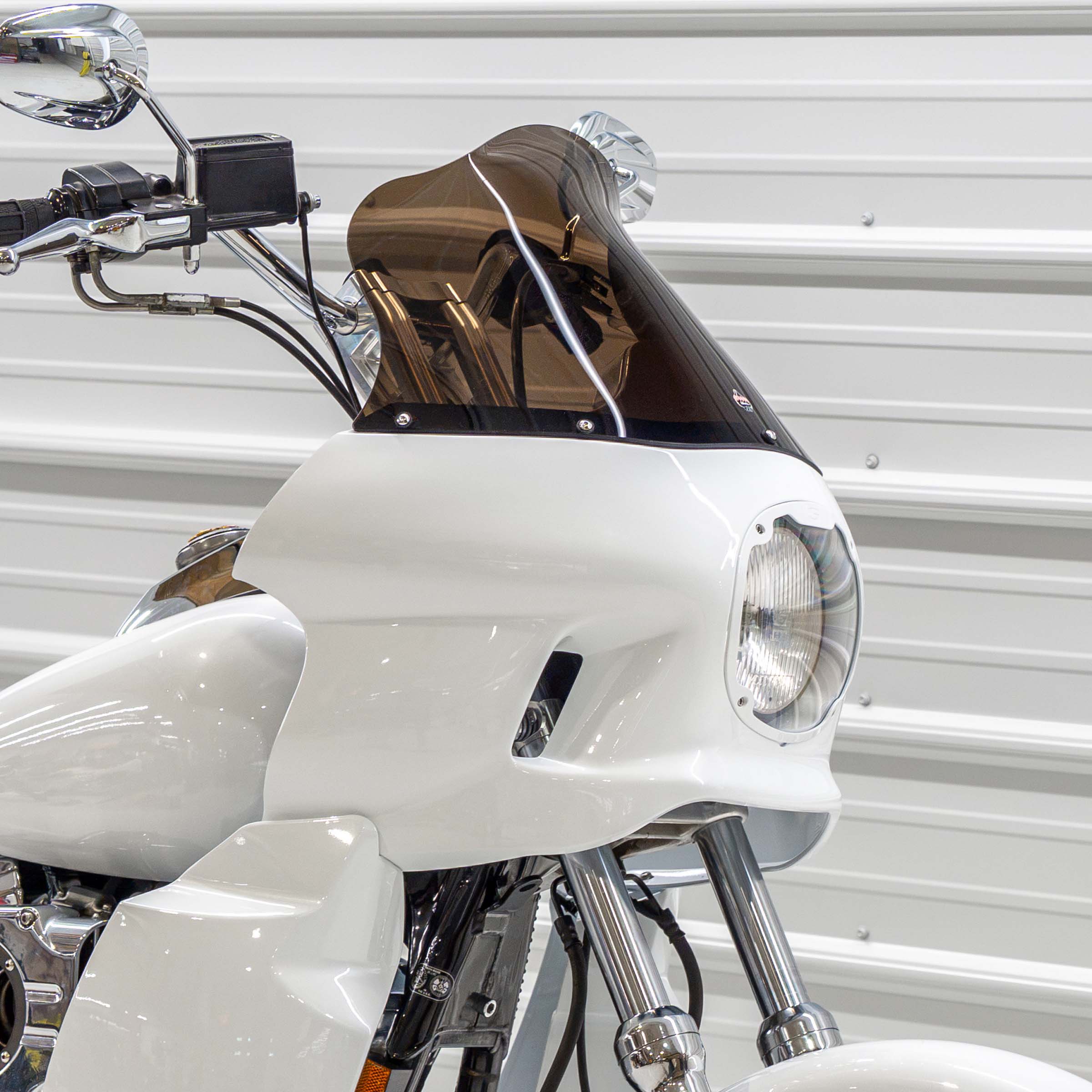 Bronze Kolor Flare Windshield by Klock Werks for Saddleman S-RT Mini Fairing (12.5" Bronze Flare® Windshield for S-RT Mini Fairing)