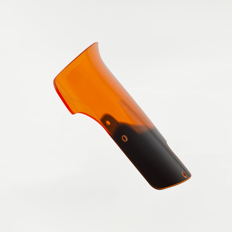 Kolor Flare® Windshields for Indian® 2025+ Chieftain & Roadmaster PowerPlus - Orange Motorcycle Windshield (9" - Orange)