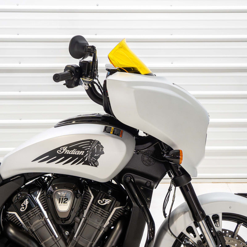 Kolor Flare® Windshields for Indian® 2025+ Chieftain & Roadmaster PowerPlus - Yellow Motorcycle Windshield (9" - Yellow)