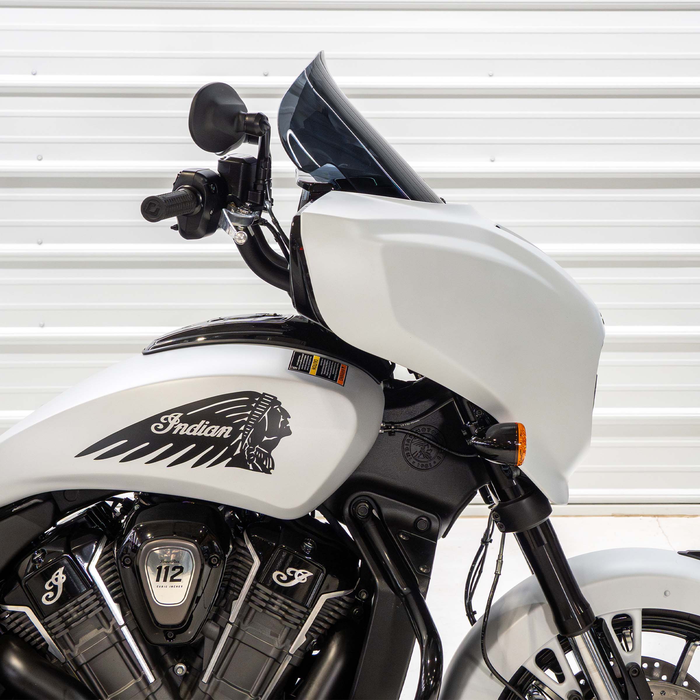 12" Flare® Windshields for Indian® 2025+ Chieftain & Roadmaster PowerPlus - Dark Smoke Motorcycle Windshield (12" - Dark Smoke)