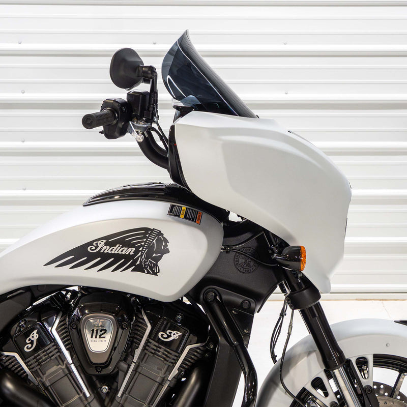 12" Flare® Windshields for Indian® 2025+ Chieftain & Roadmaster PowerPlus - Dark Smoke Motorcycle Windshield (12" - Dark Smoke)