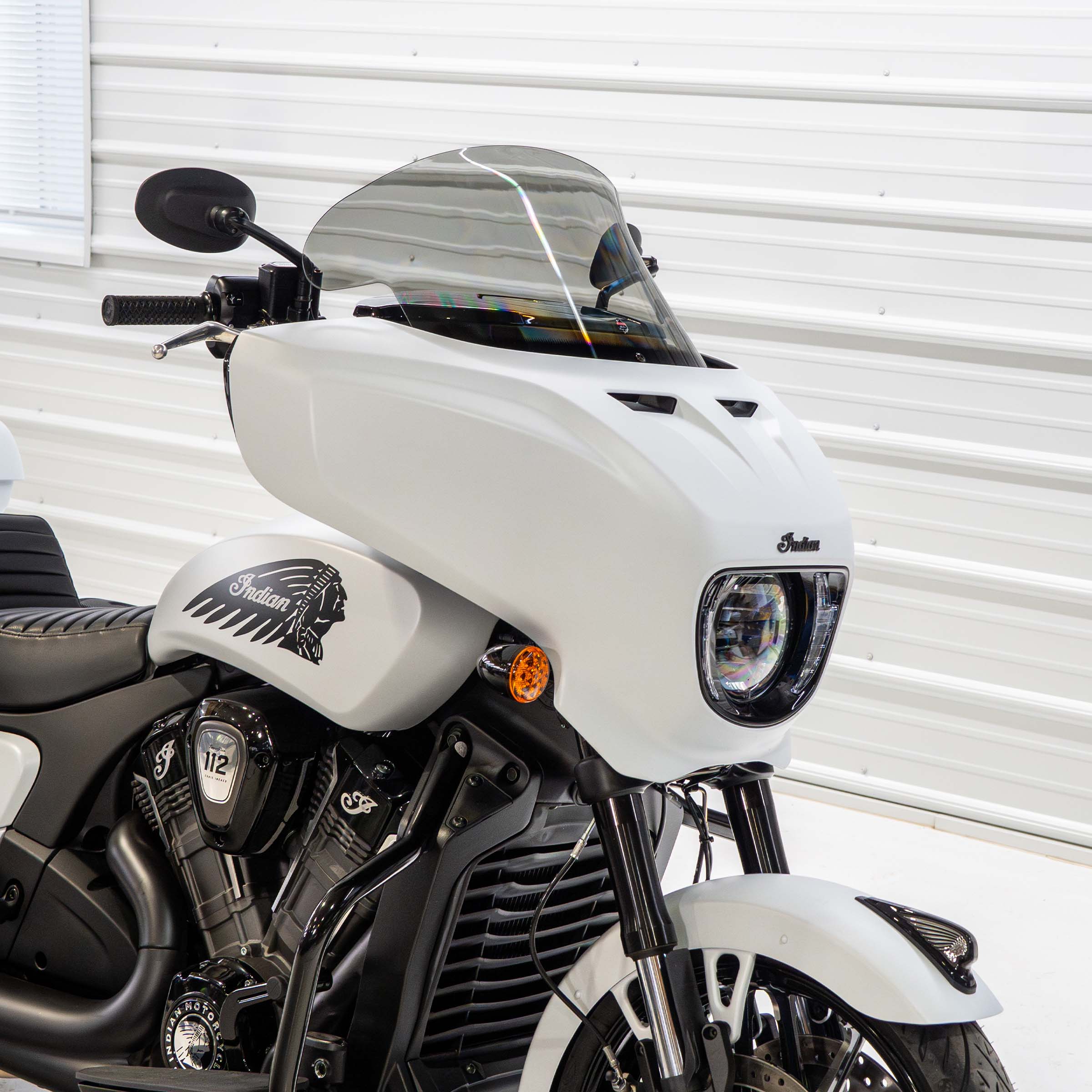 12" Flare® Windshields for Indian® 2025+ Chieftain & Roadmaster PowerPlus - Tint Motorcycle Windshield (12" - Tint)