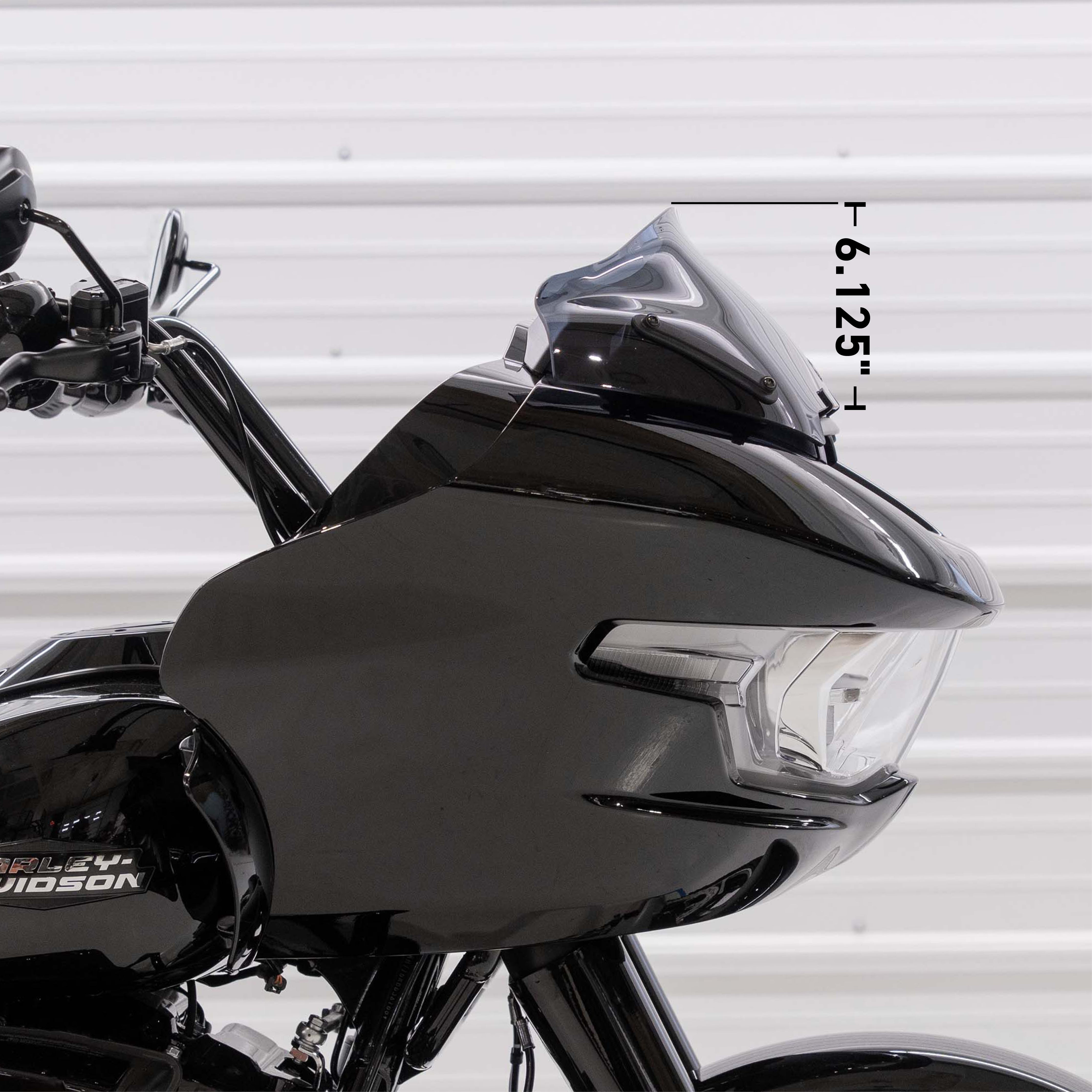 8" Windscreen for Harley-Davidson 2023-2024 Road Glide® (8" Sport - Dark Smoke - with vertical height measurement)