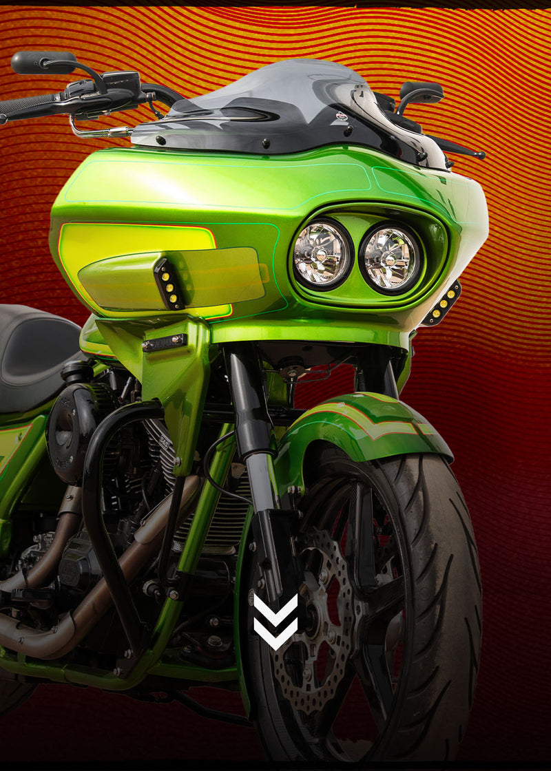 Wedge Fairing for Motorcycles