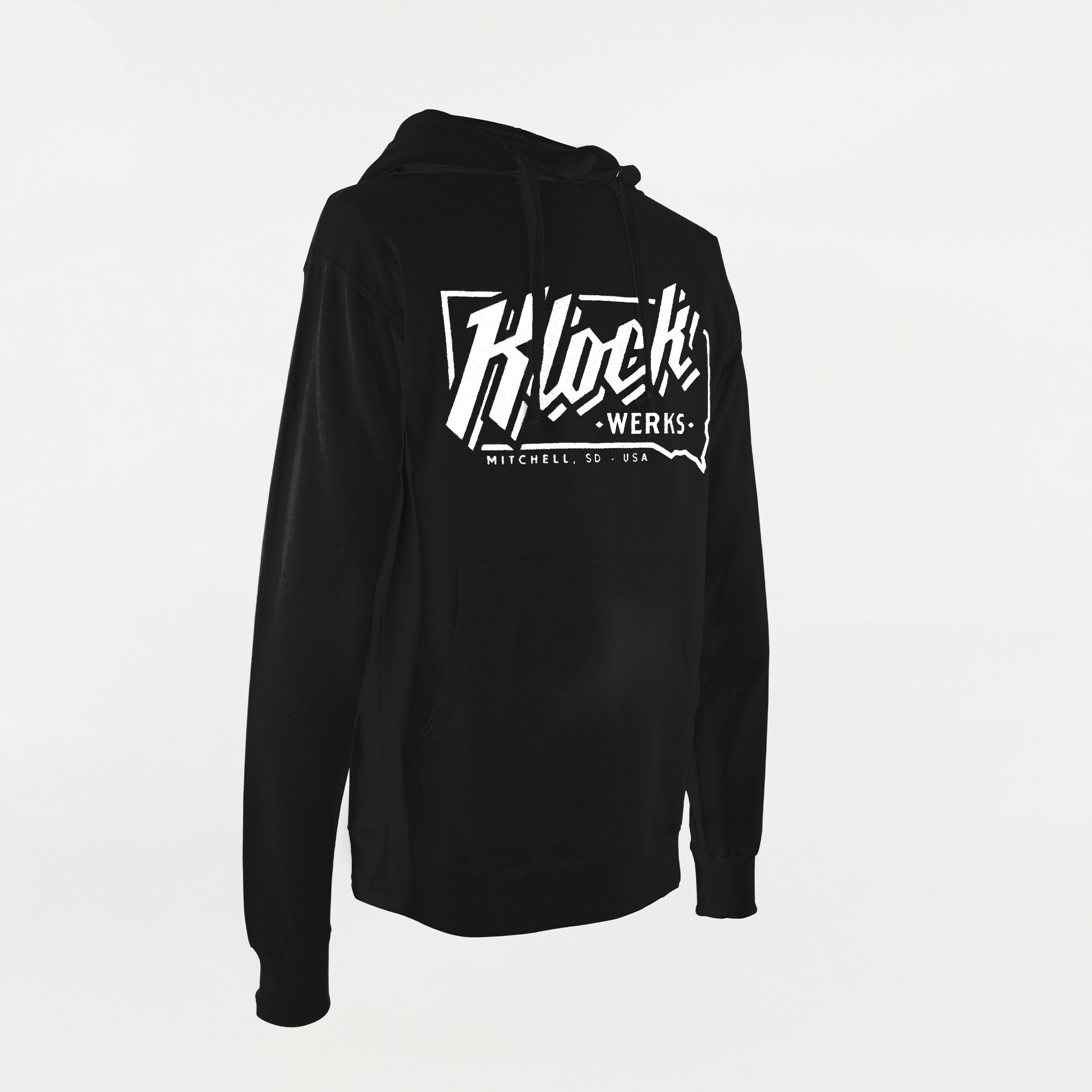 Klock Werks State Hoodie in Black (Klock Werks State Hoodie - Front)