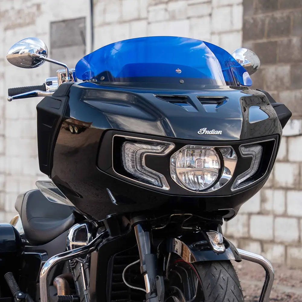 Kolor Flare™ Windshield for Indian Challenger and Pursuit motorcycle models(Blue Kolor)