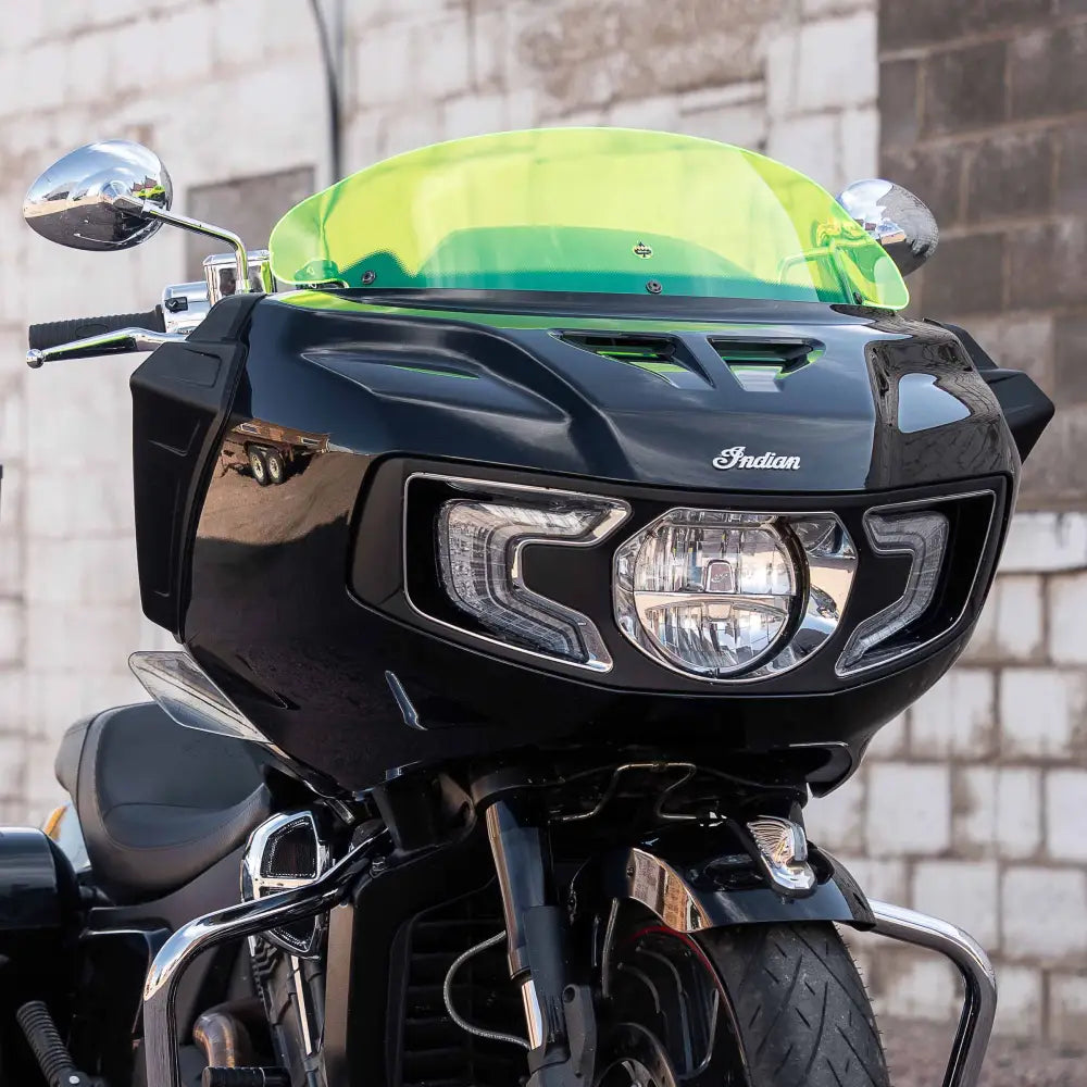 Ice Kolor Flare™ Windshield for Indian Challenger and Pursuit motorcycle models(Green Ice)