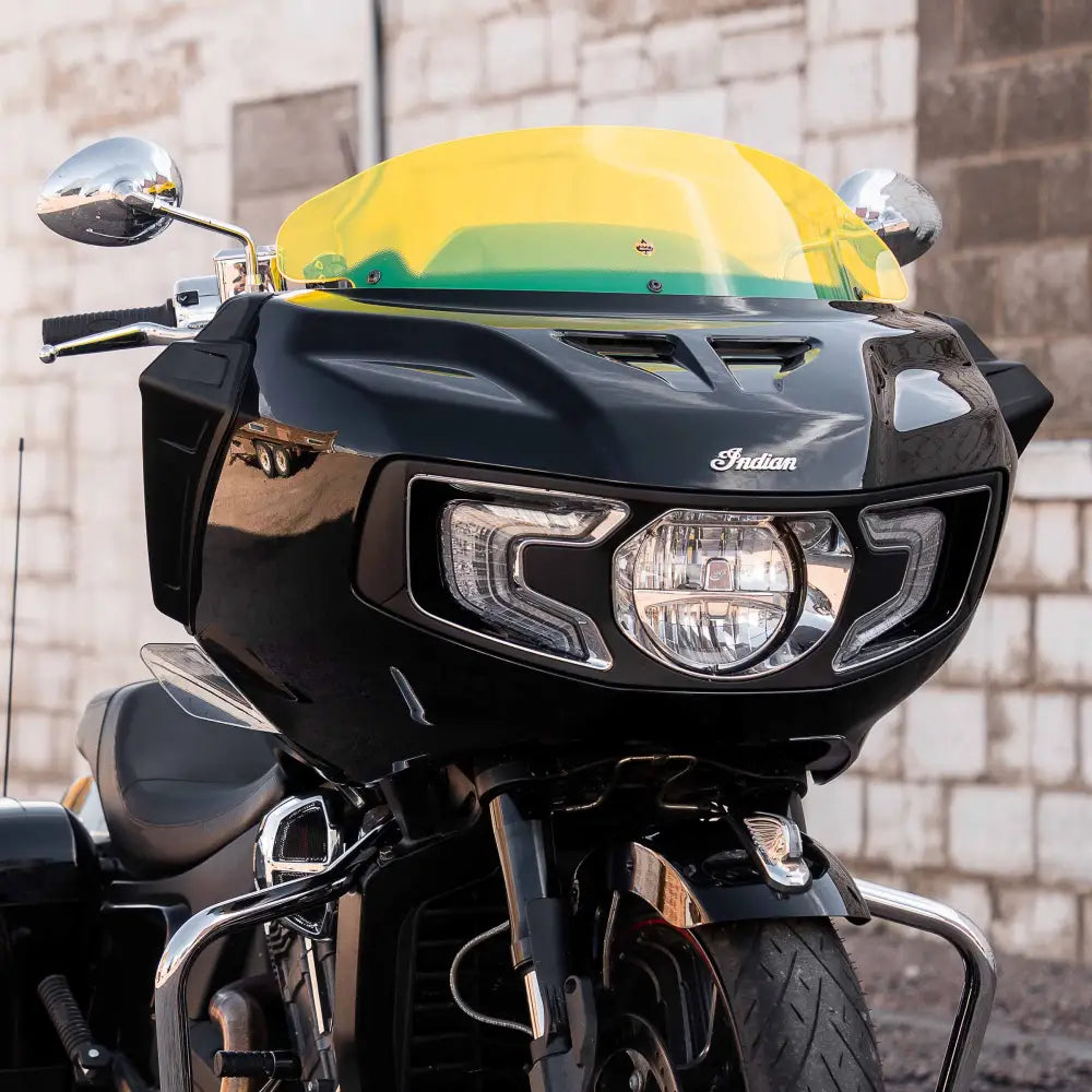 Ice Kolor Flare™ Windshield for Indian Challenger and Pursuit motorcycle models(Yellow Ice)