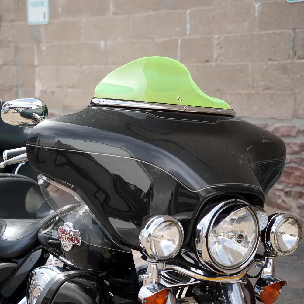 6.5" Green Ice Kolor Flare™ Windshield for Harley-Davidson 1996-2013 FLH motorcycle models(6.5" Green Ice)