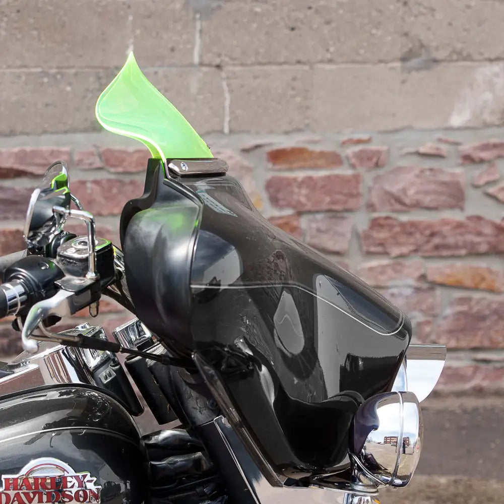 6.5" Green Ice Kolor Flare™ Windshield for Harley-Davidson 1996-2013 FLH motorcycle models(6.5" Green Ice)