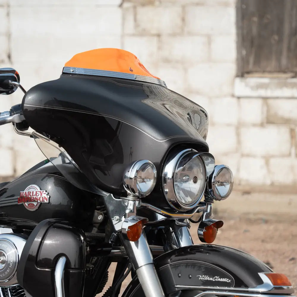 3.5" Orange Ice Kolor Flare™ Windshield for Harley-Davidson 1996-2013 FLH motorcycle models(3.5" Orange Ice)