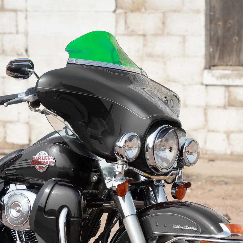 6.5" Green Kolor Flare™ Windshield for Harley-Davidson 1996-2013 FLH motorcycle models(6.5" Green)