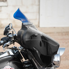 6.5" Blue Kolor Flare™ Windshield for Harley-Davidson 1996-2013 FLH motorcycle models