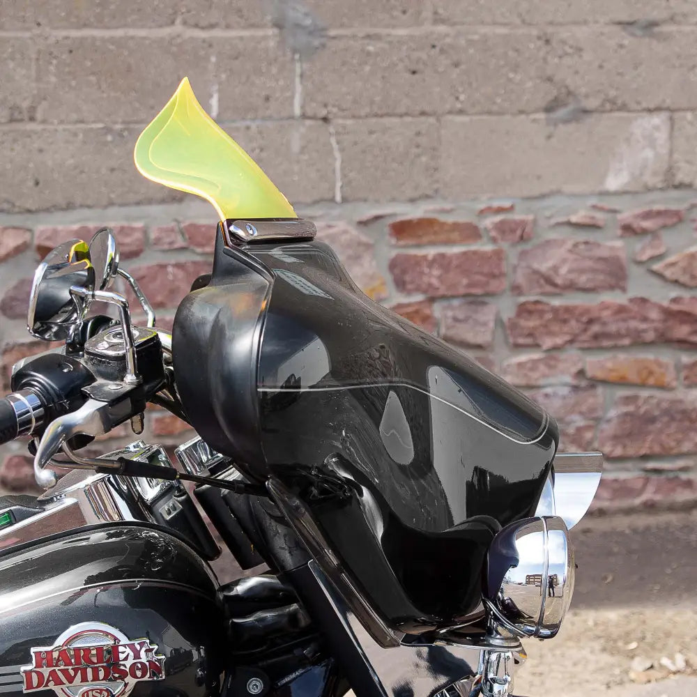 6.5" Yellow Ice Kolor Flare™ Windshield for Harley-Davidson 1996-2013 FLH motorcycle models(6.5" Yellow Ice)