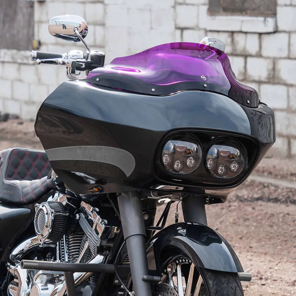 8" Purple Kolor Flare™ Windshield for Harley-Davidson 1998-2013 Road Glide motorcycle models(8" Purple)