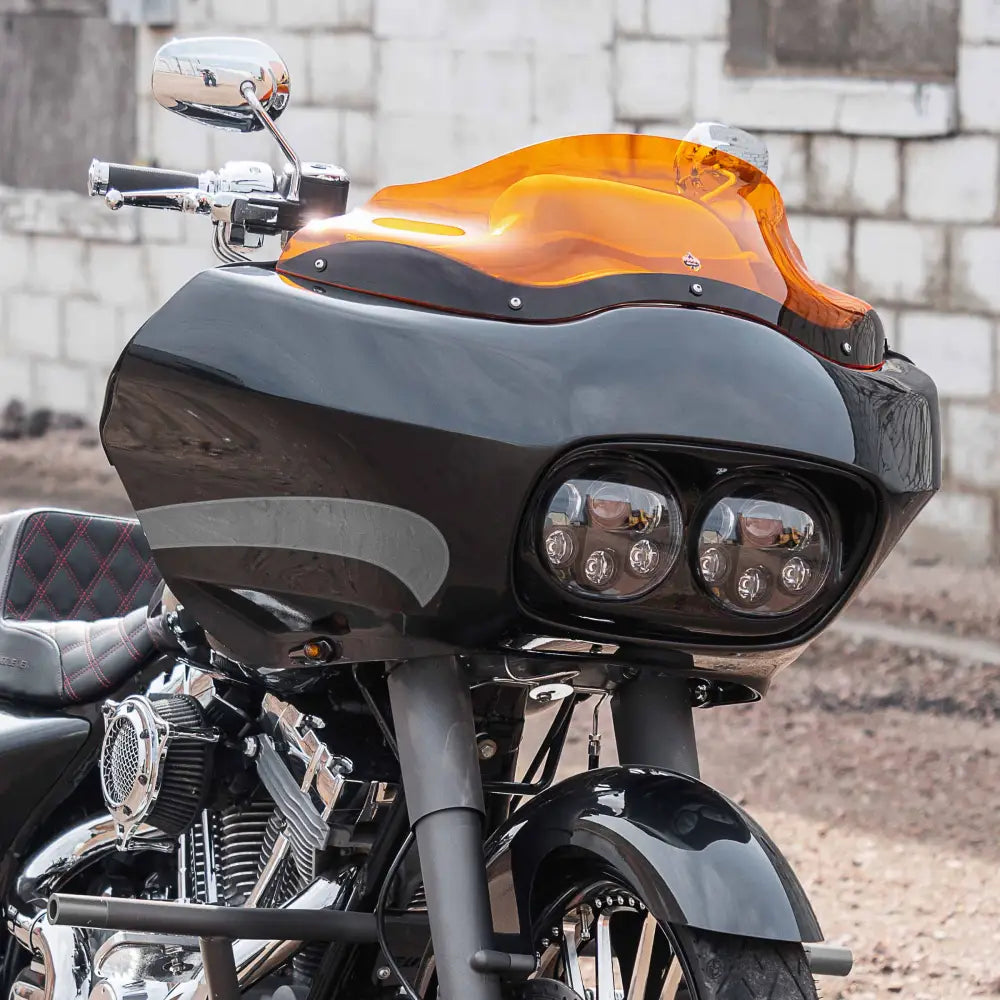 8" Orange Kolor Flare™ Windshield for Harley-Davidson 1998-2013 Road Glide motorcycle models